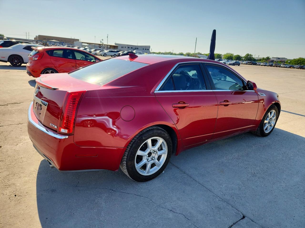 2009 Cadillac Cts Red vin: 1G6DF577190102682