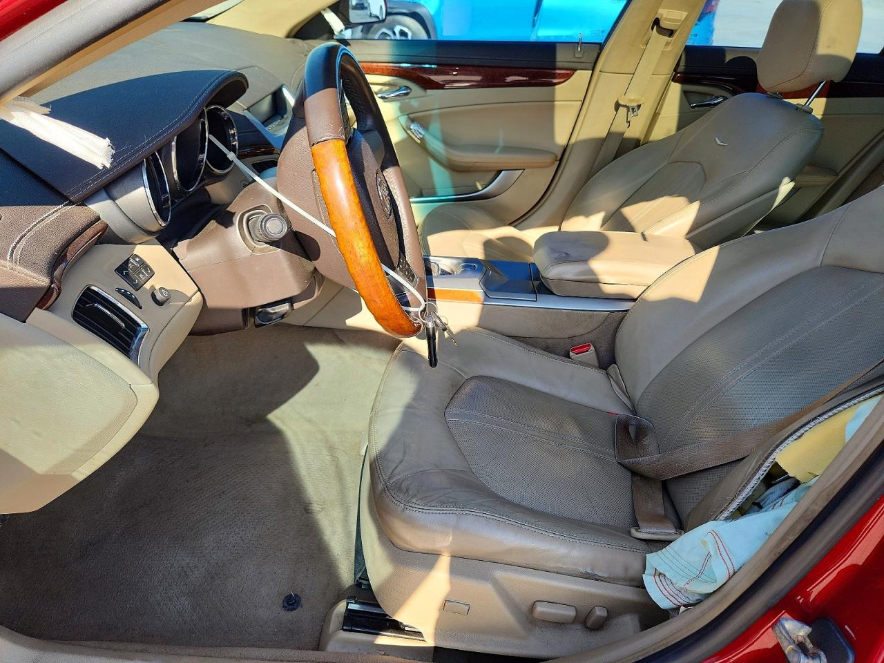 2009 Cadillac Cts Red vin: 1G6DF577190102682