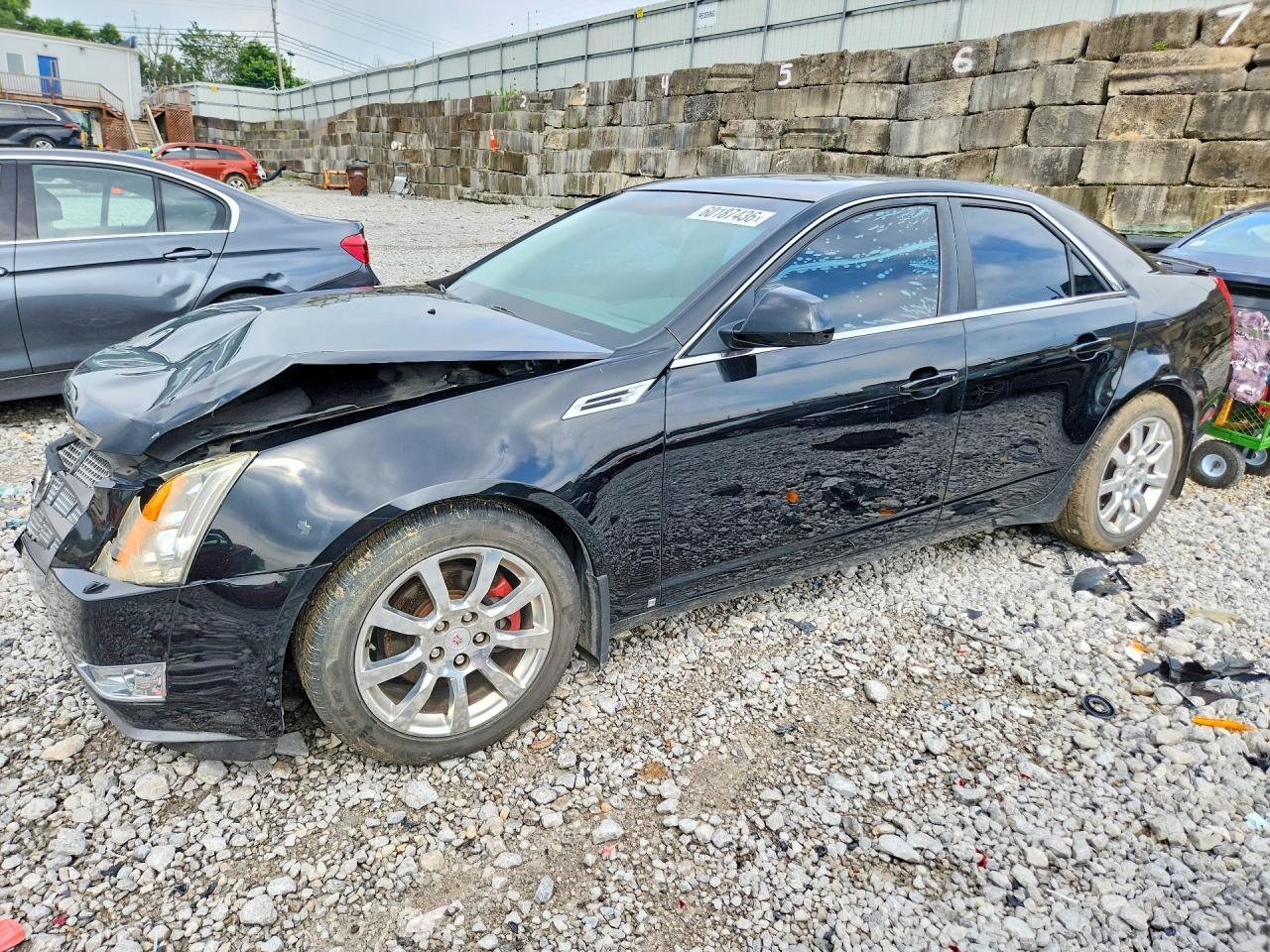 2009 Cadillac Cts Black vin: 1G6DF577190123189
