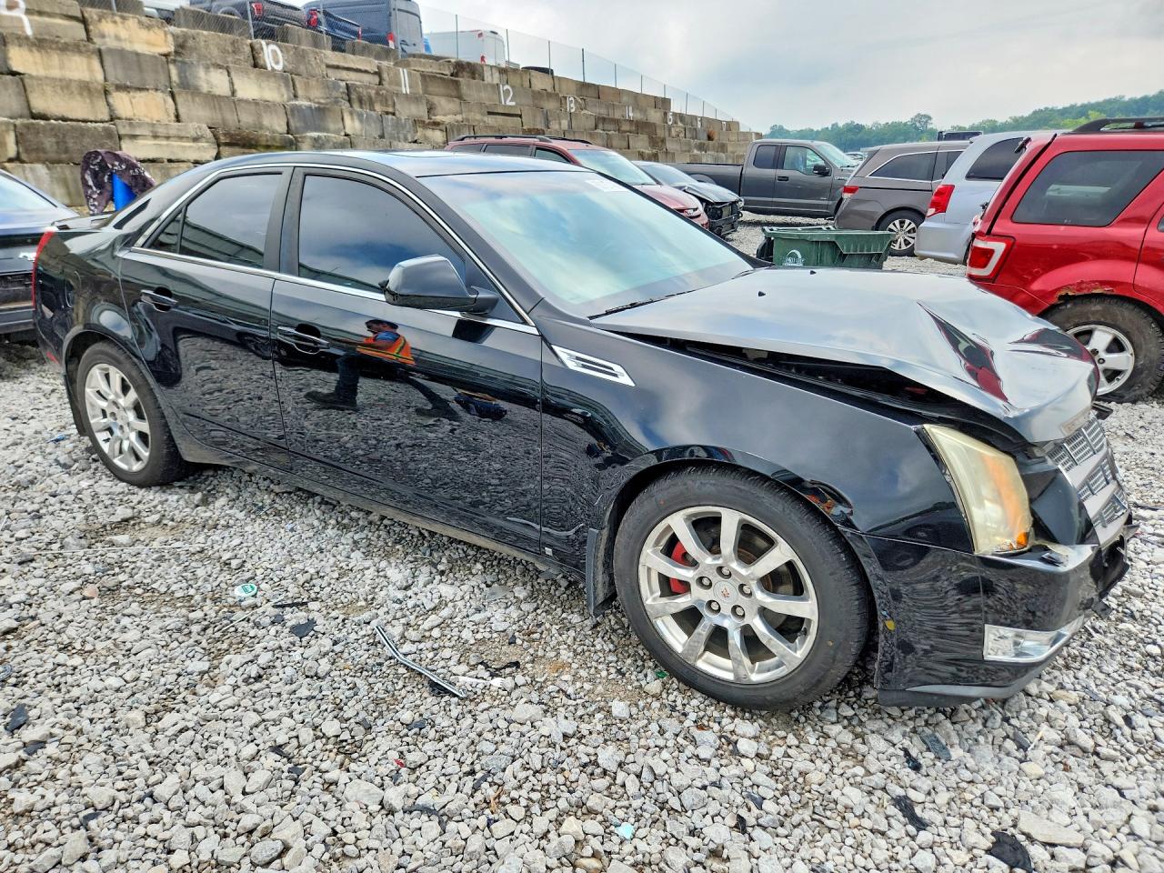 2009 Cadillac Cts Черный vin: 1G6DF577190123189