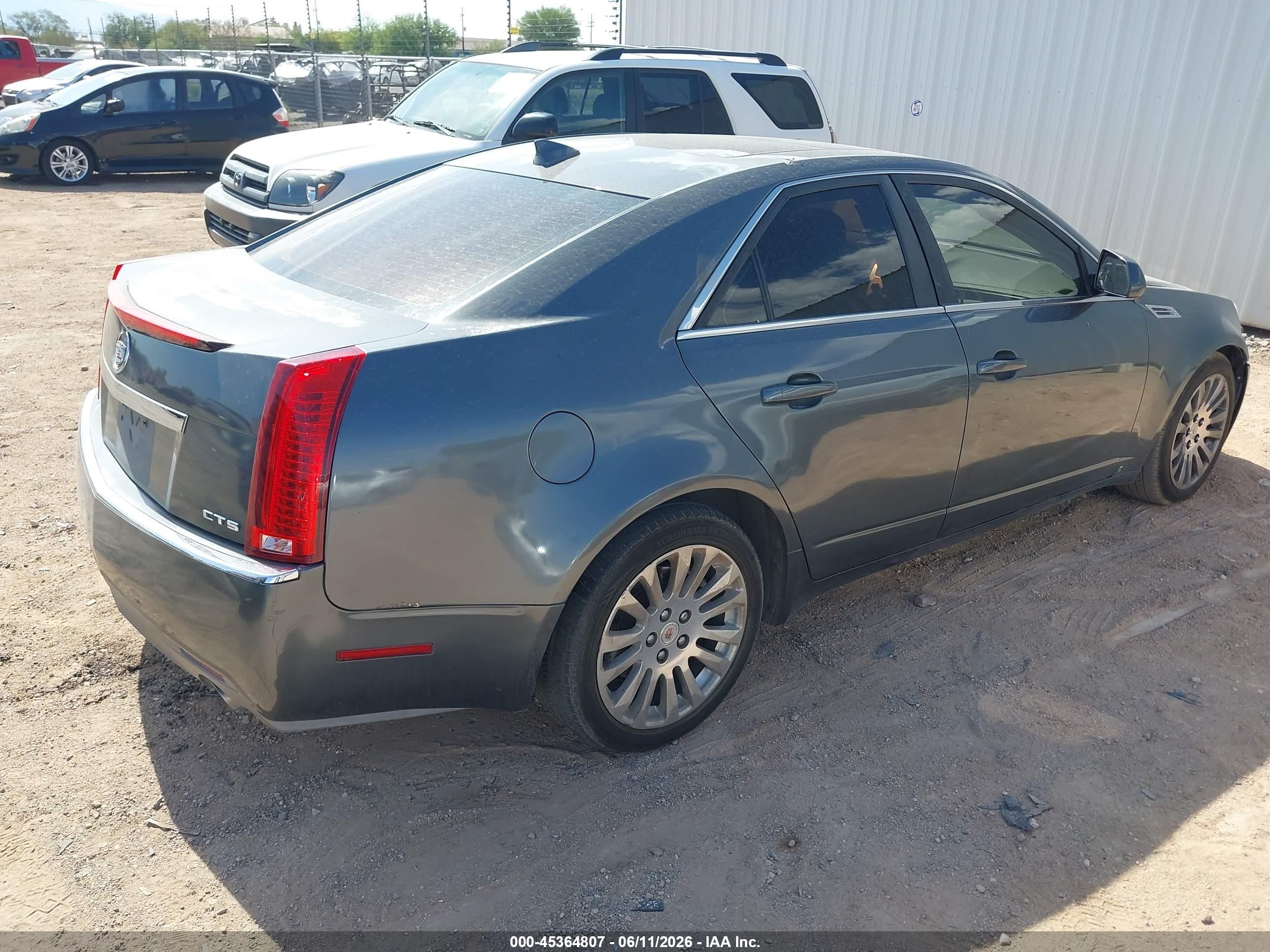 2009 Cadillac Cts Rwd W/1sa Gray vin: 1G6DF577190131406
