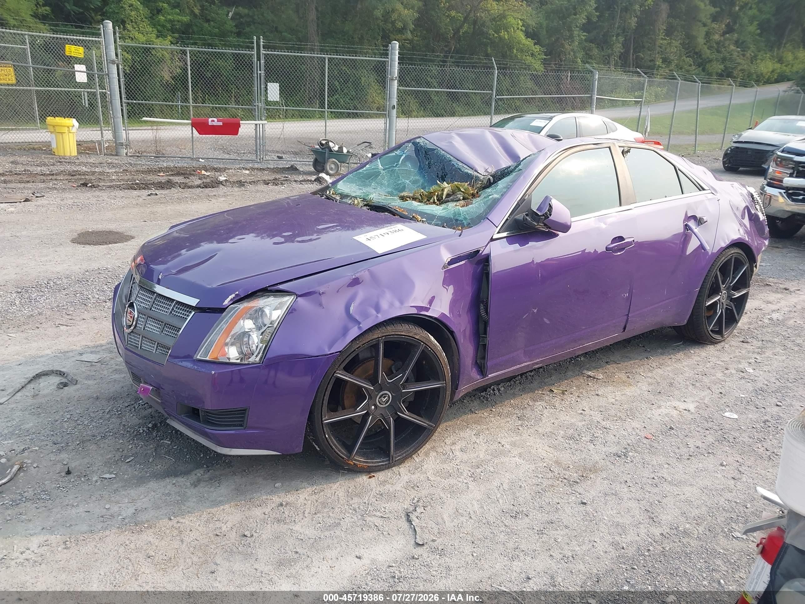 2009 Cadillac Cts Rwd W/1sa Purple vin: 1G6DF577190153969