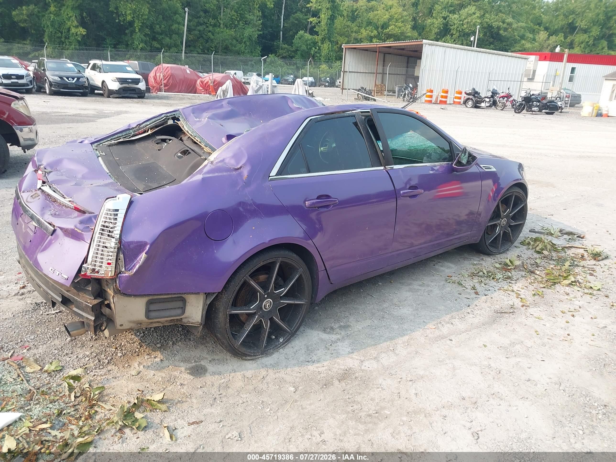 2009 Cadillac Cts Rwd W/1sa Purple vin: 1G6DF577190153969