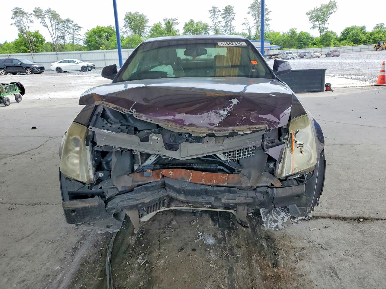 2009 Cadillac Cts Purple vin: 1G6DF577190173381