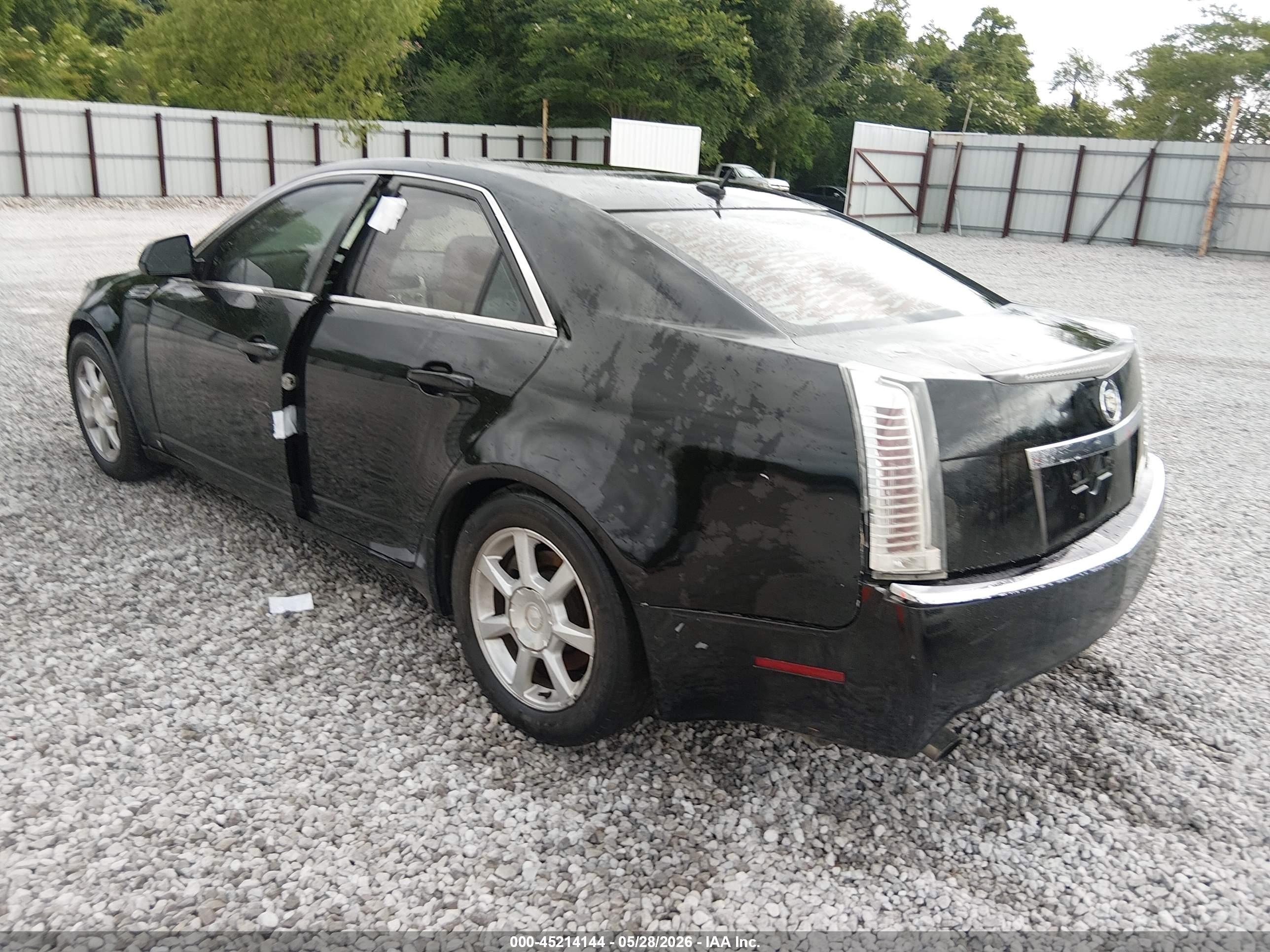 2008 Cadillac Cts Standard Черный vin: 1G6DF577280174893