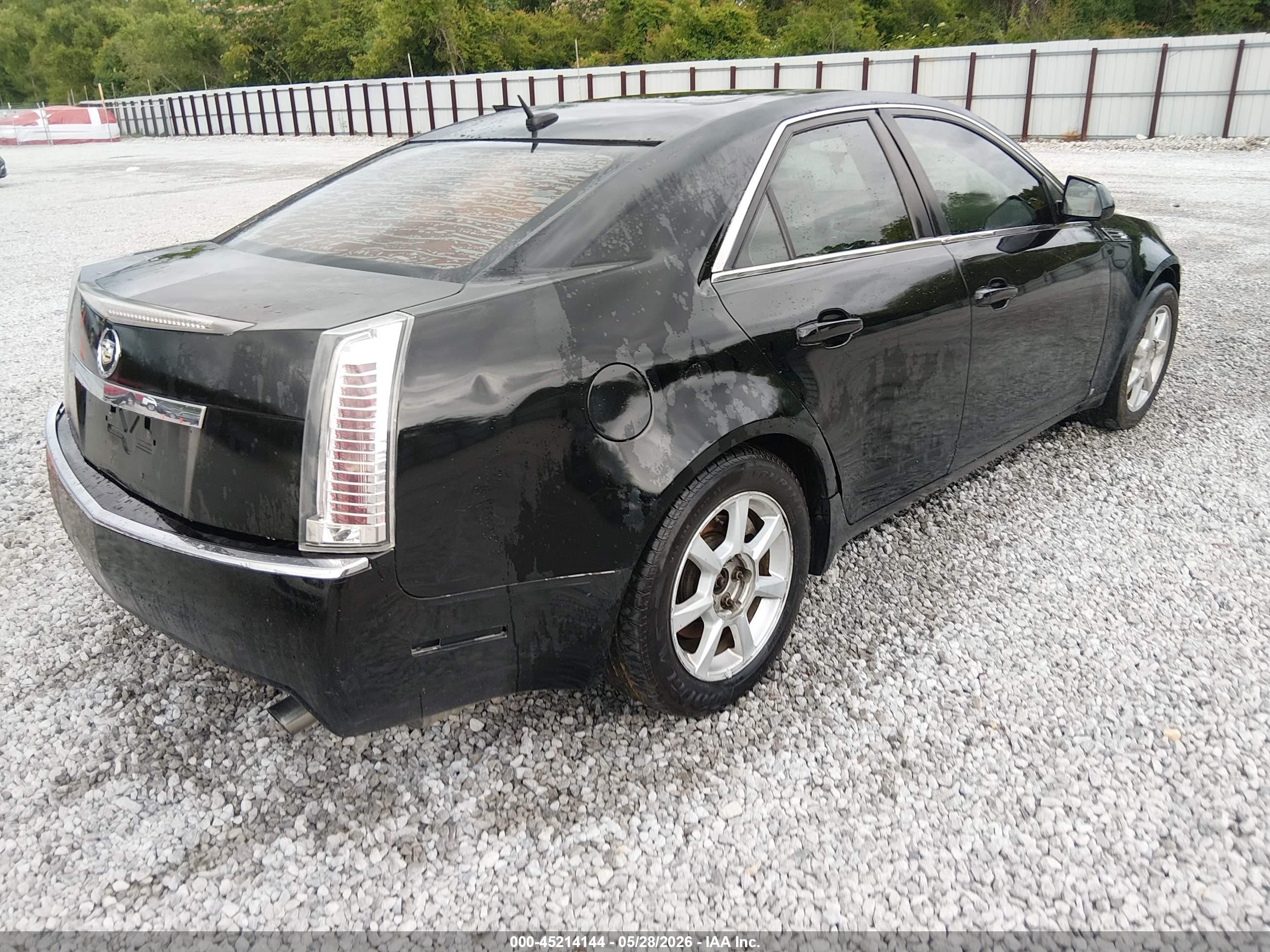 2008 Cadillac Cts Standard Черный vin: 1G6DF577280174893