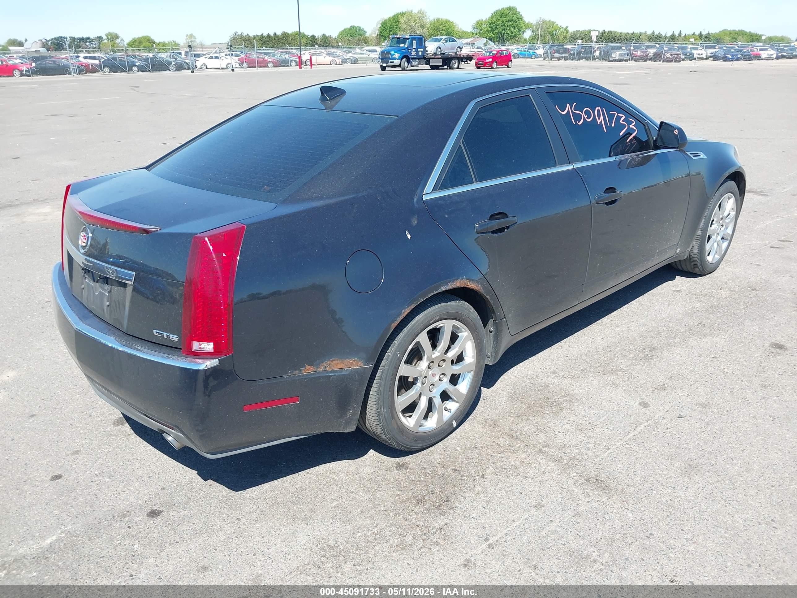 2009 Cadillac Cts Standard Black vin: 1G6DF577290116963