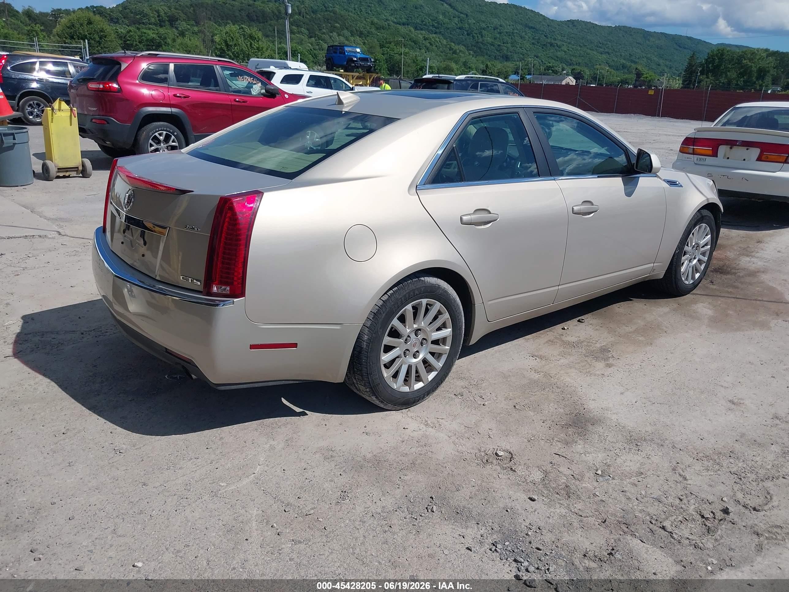 2009 Cadillac Cts Rwd W/1sa Beige vin: 1G6DF577290119538