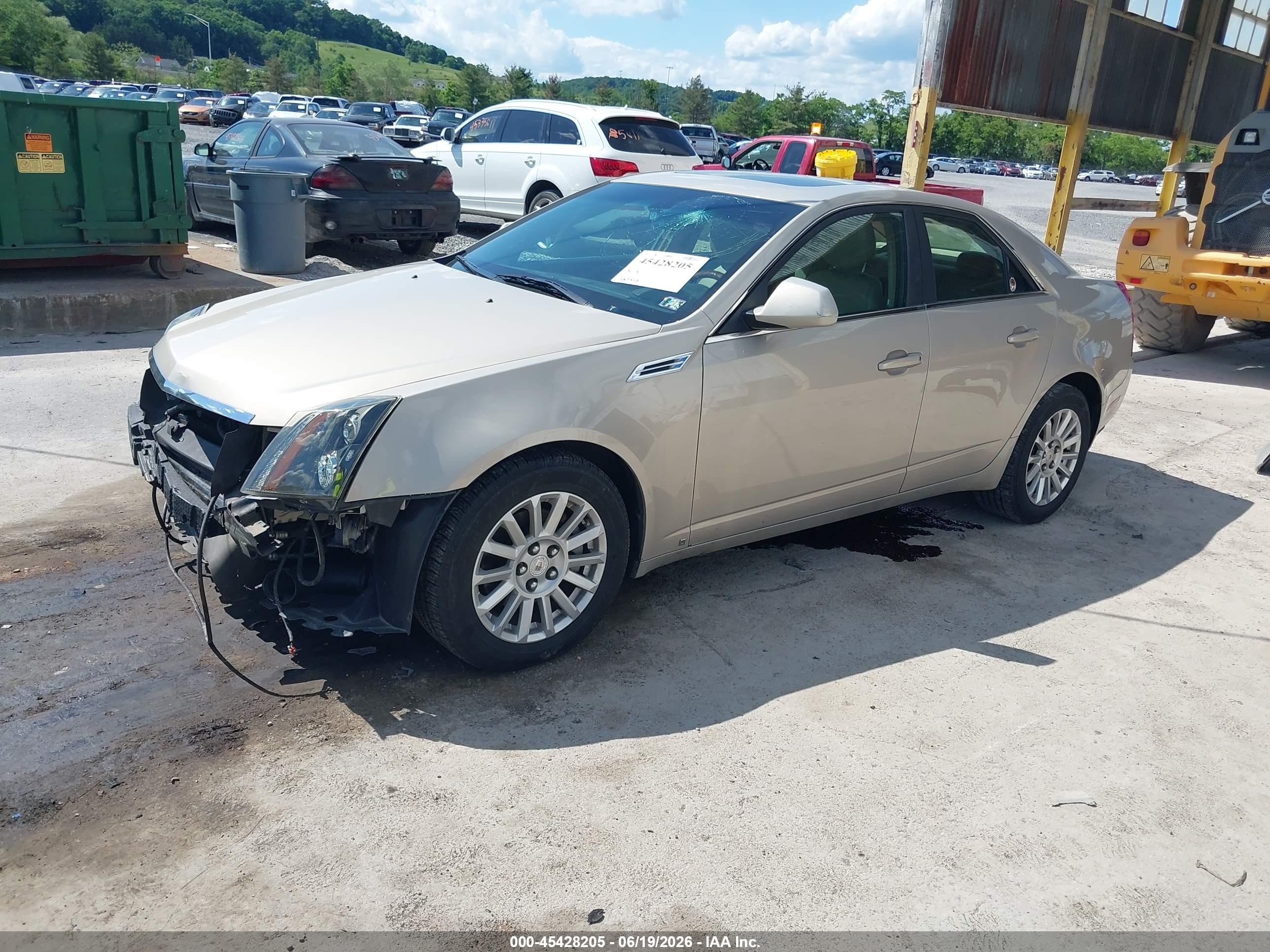 2009 Cadillac Cts Rwd W/1sa Beige vin: 1G6DF577290119538