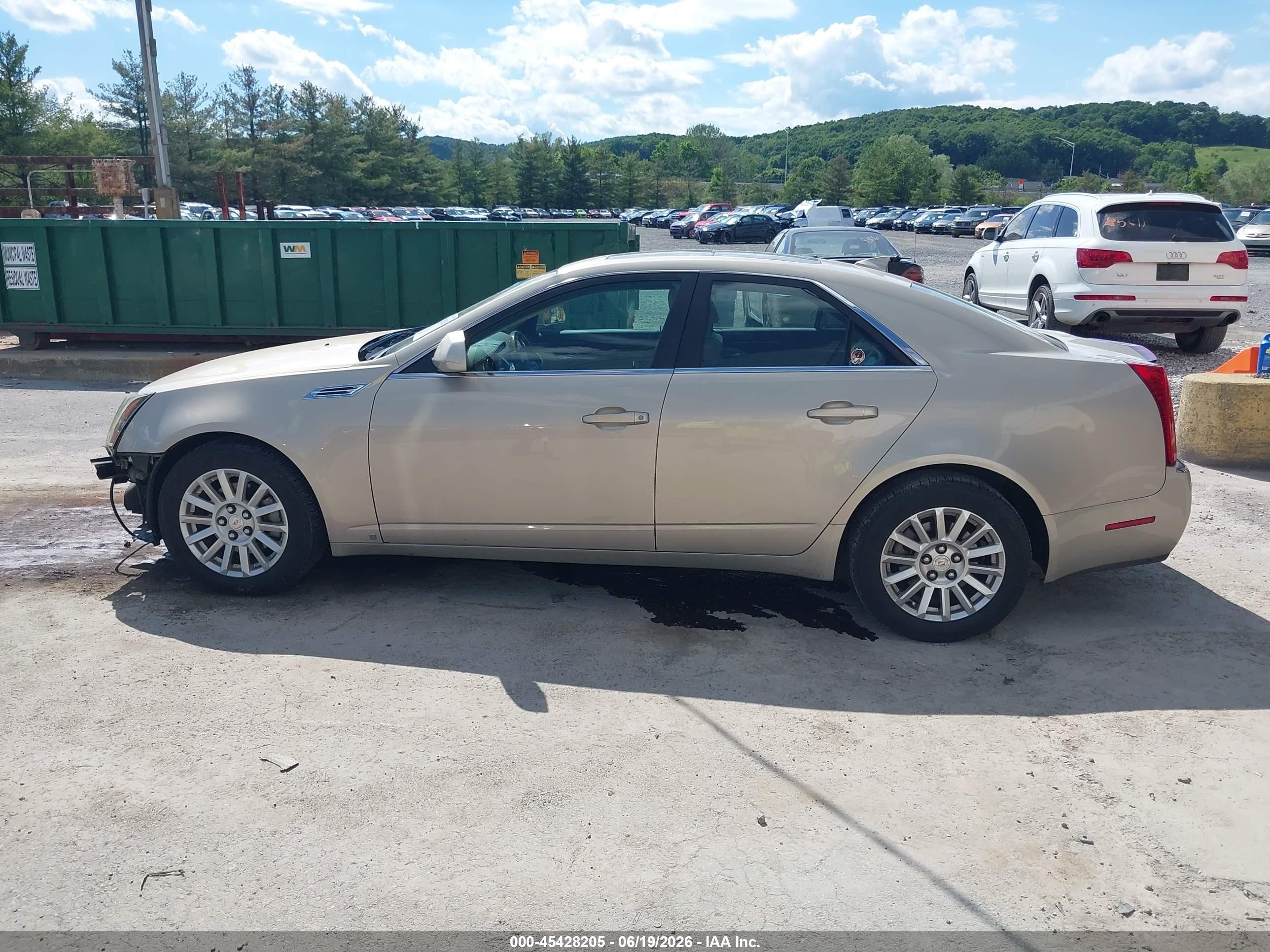 2009 Cadillac Cts Rwd W/1sa Beige vin: 1G6DF577290119538
