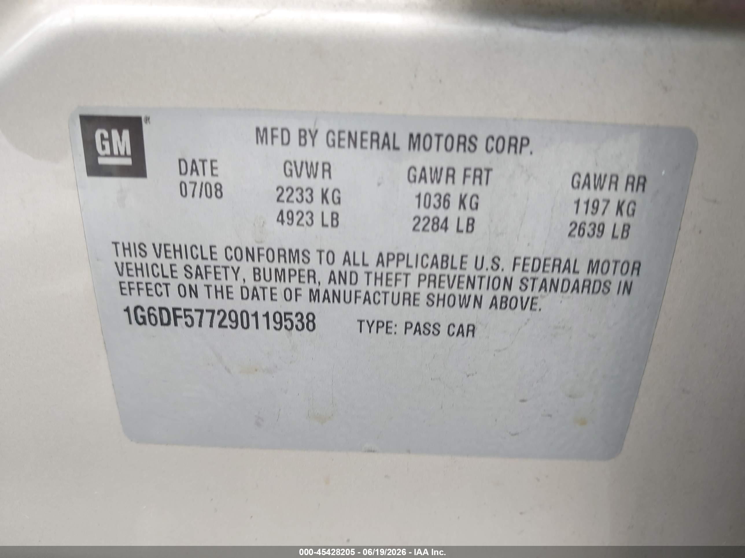 2009 Cadillac Cts Rwd W/1sa Beige vin: 1G6DF577290119538
