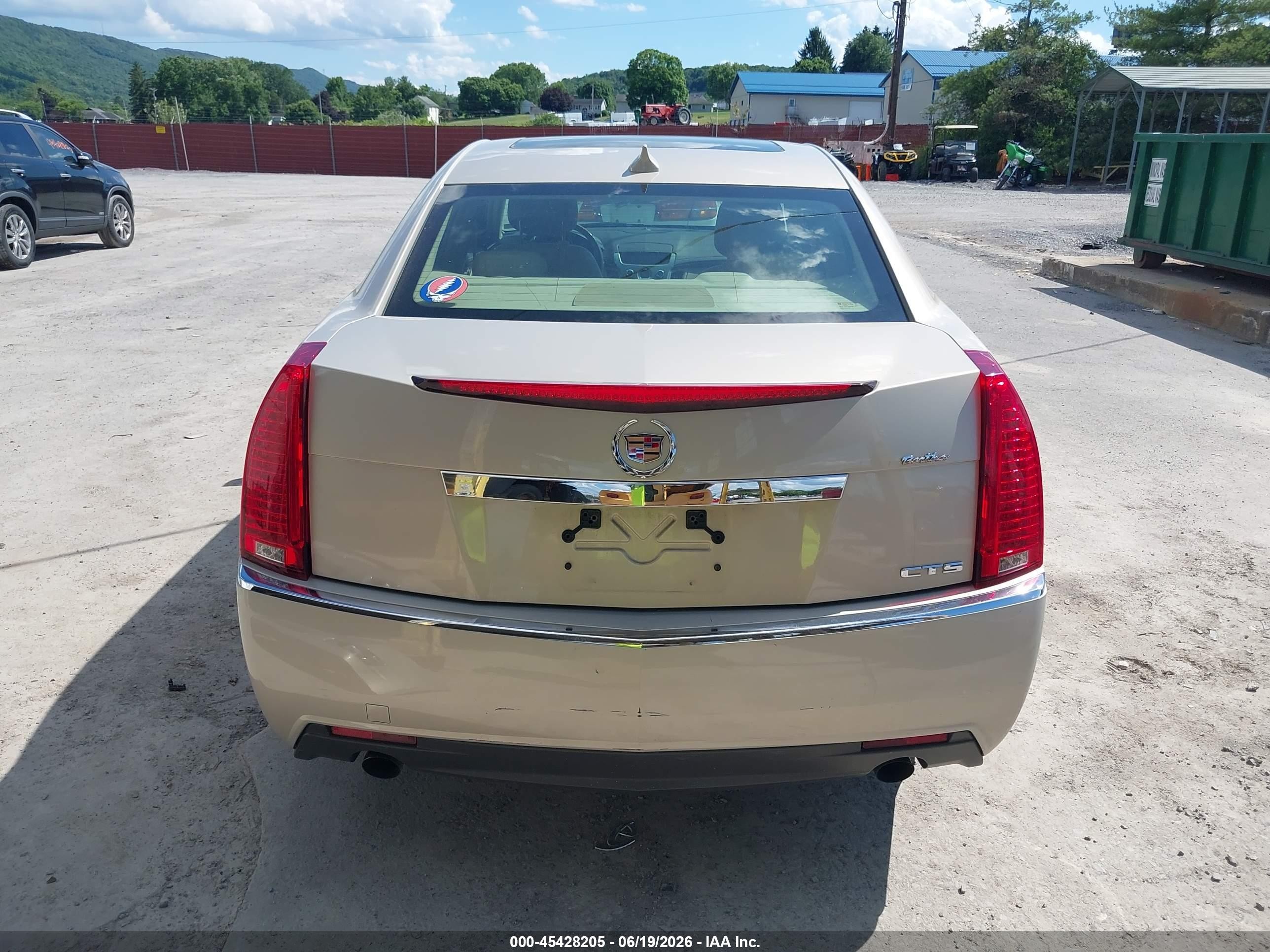 2009 Cadillac Cts Rwd W/1sa Beige vin: 1G6DF577290119538