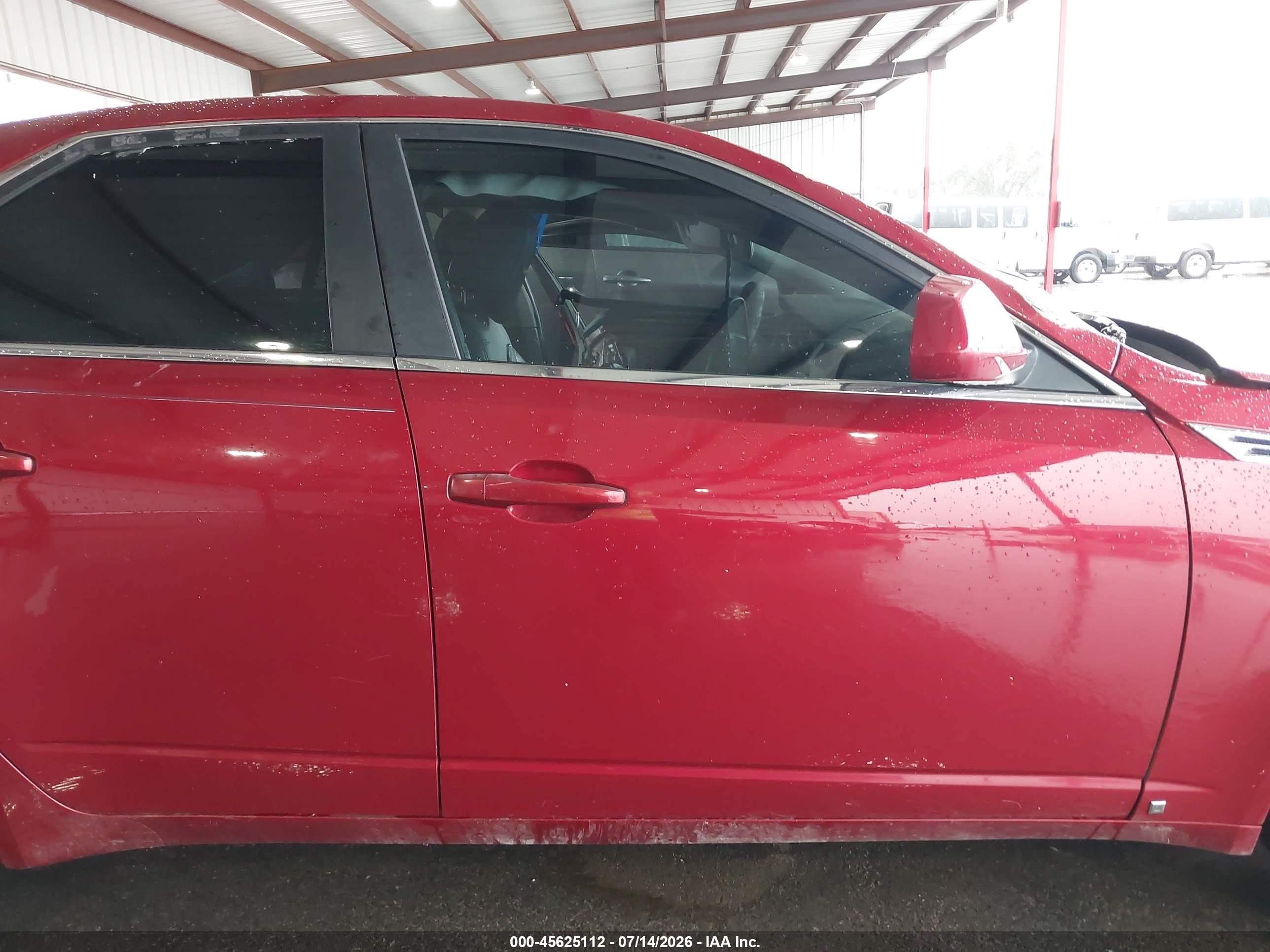 2009 Cadillac Cts Rwd W/1sa Red vin: 1G6DF577290136582