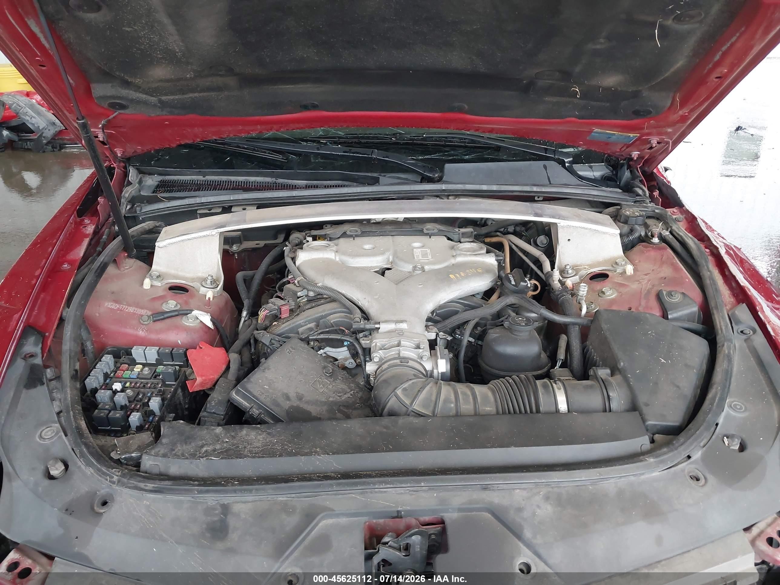 2009 Cadillac Cts Rwd W/1sa Red vin: 1G6DF577290136582