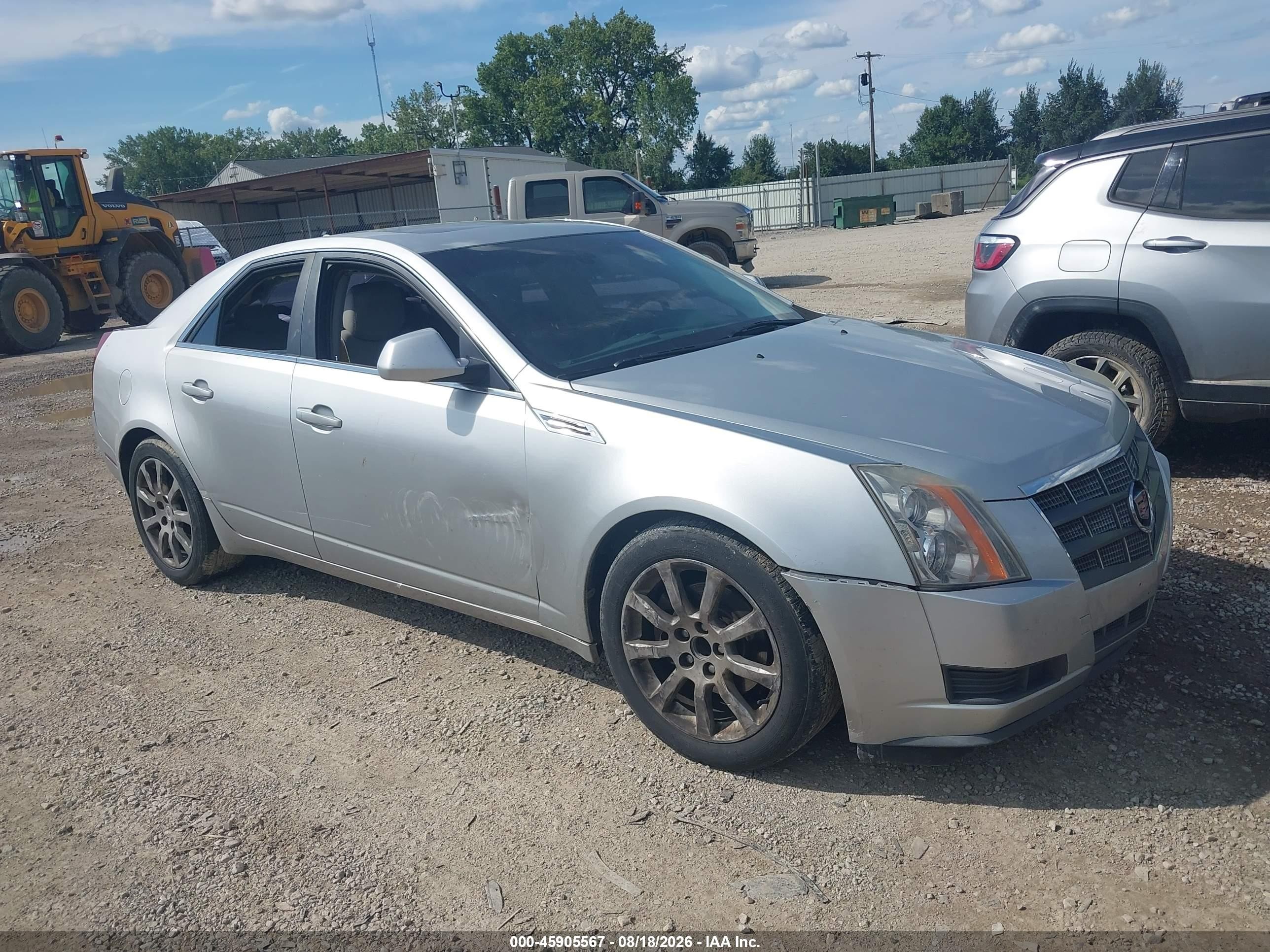 2009 Cadillac Cts Rwd W/1sa Silver vin: 1G6DF577290160543