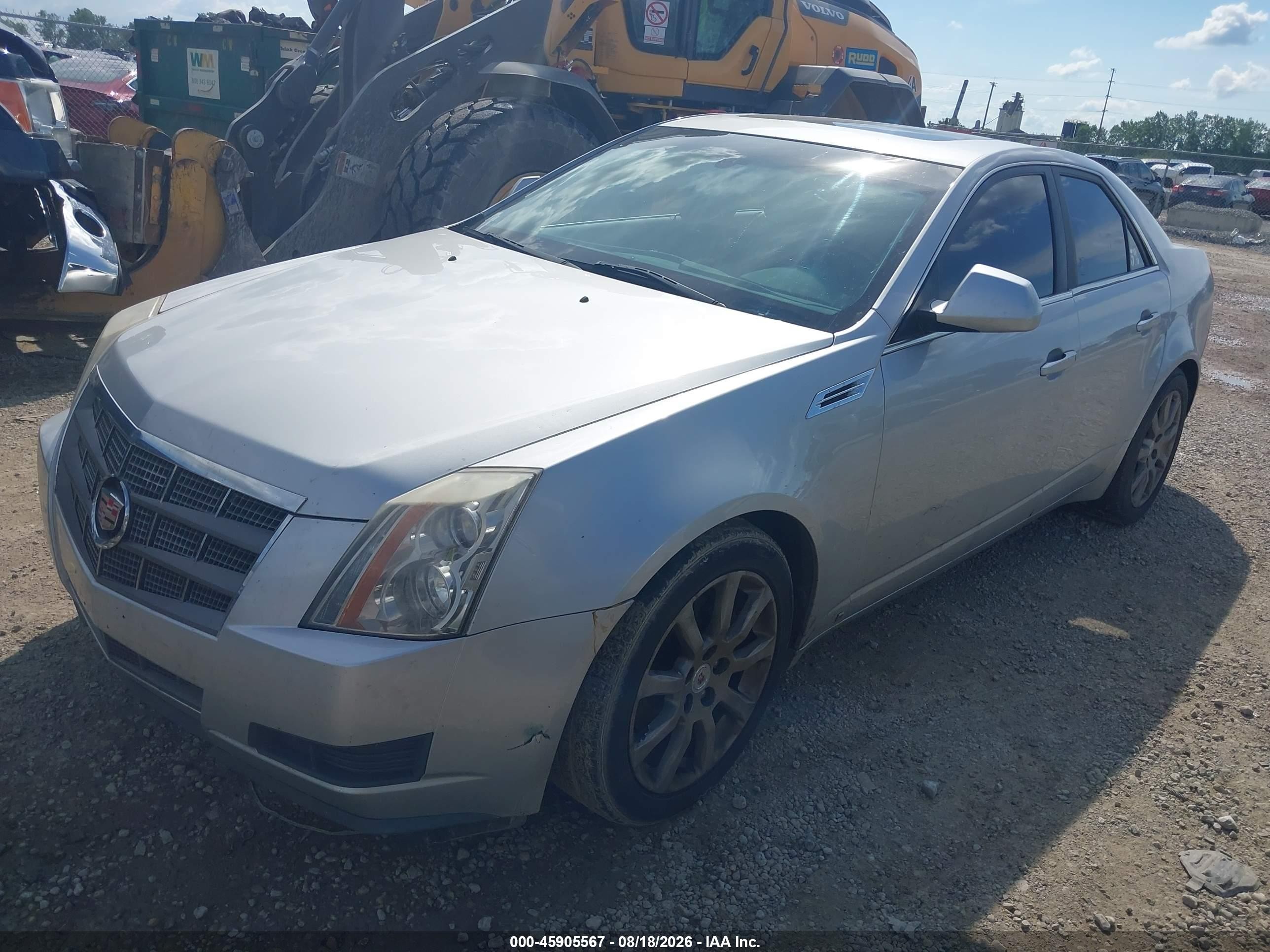 2009 Cadillac Cts Rwd W/1sa Silver vin: 1G6DF577290160543