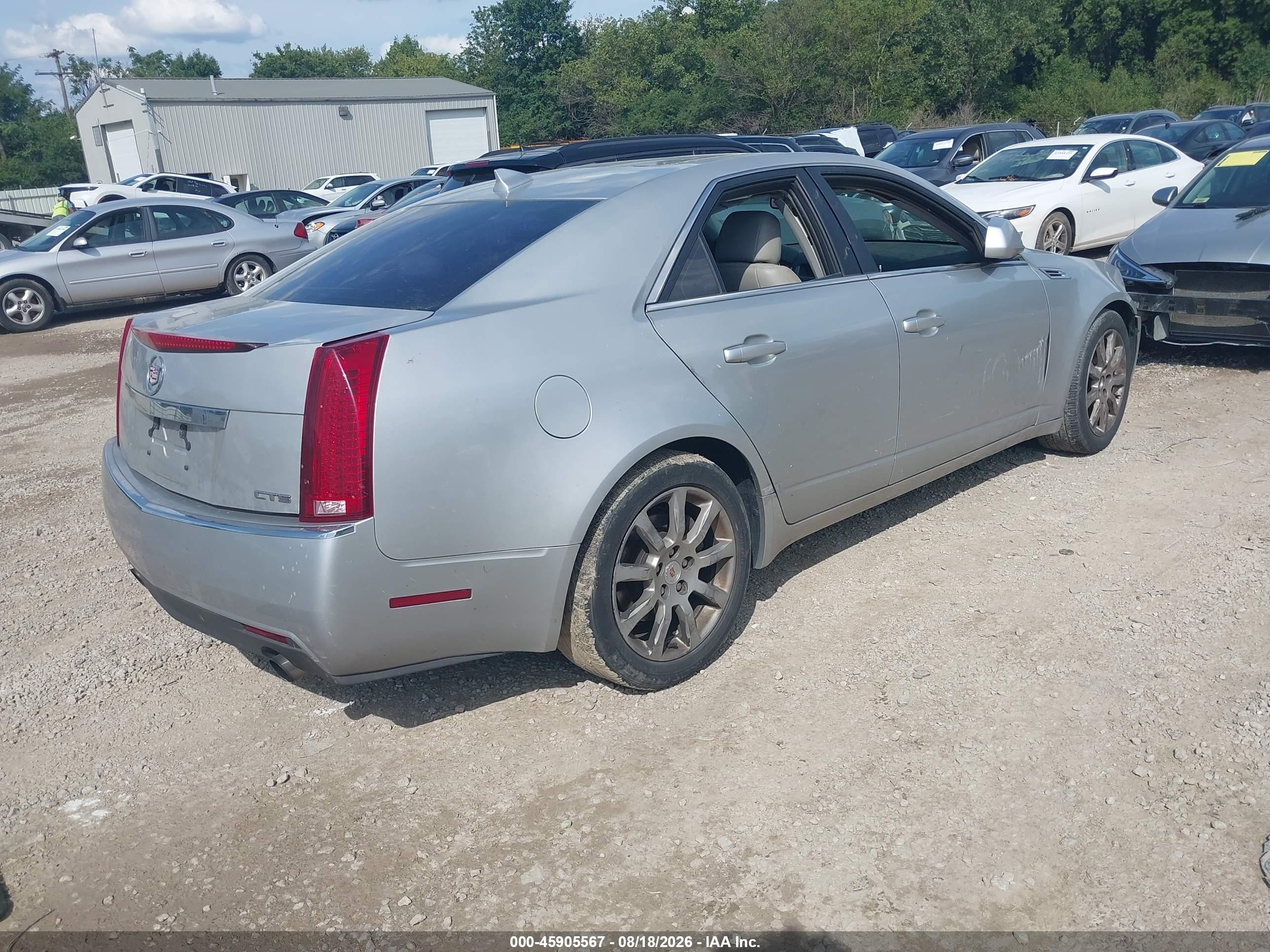 2009 Cadillac Cts Rwd W/1sa Silver vin: 1G6DF577290160543