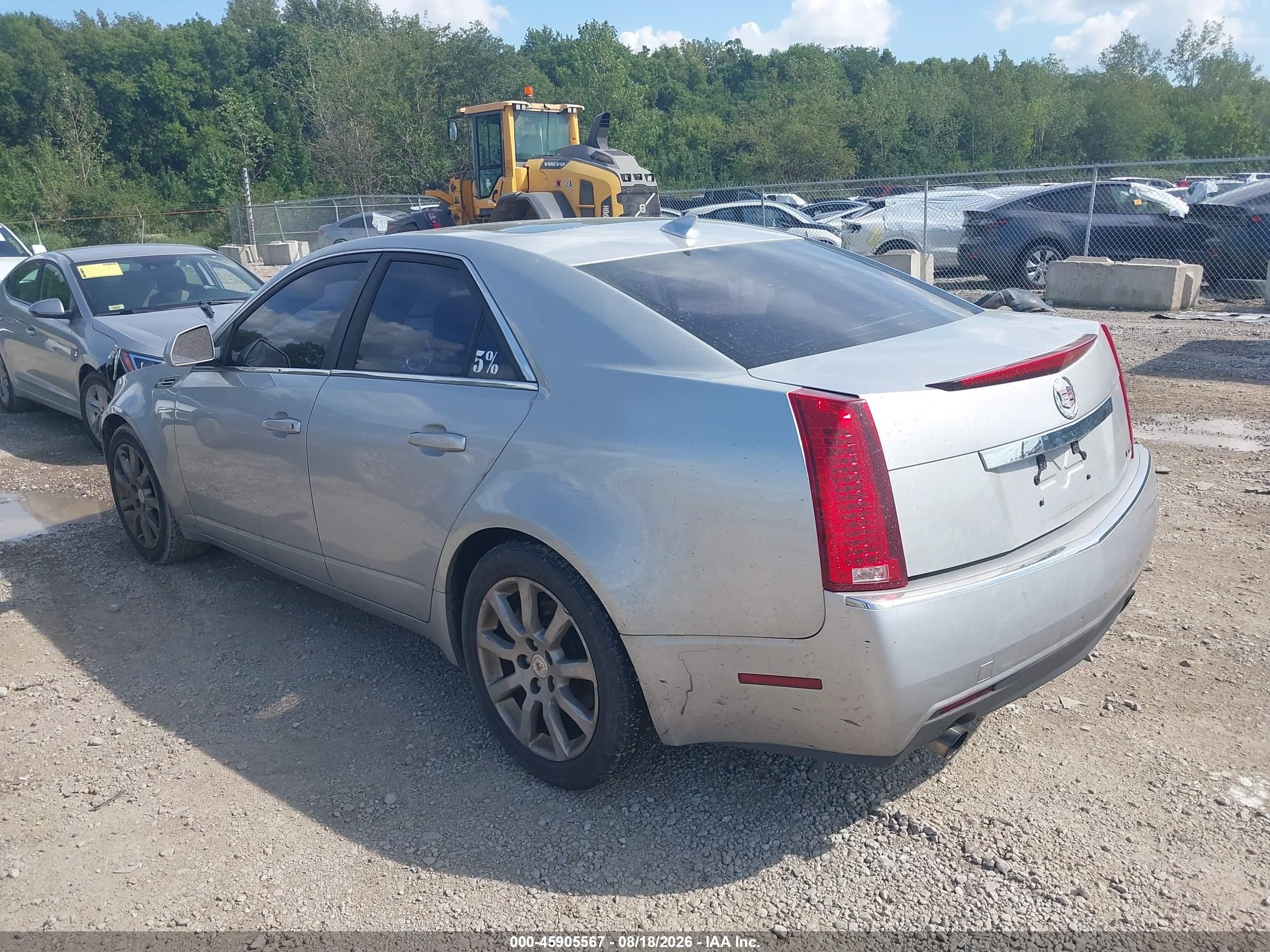 2009 Cadillac Cts Rwd W/1sa Silver vin: 1G6DF577290160543