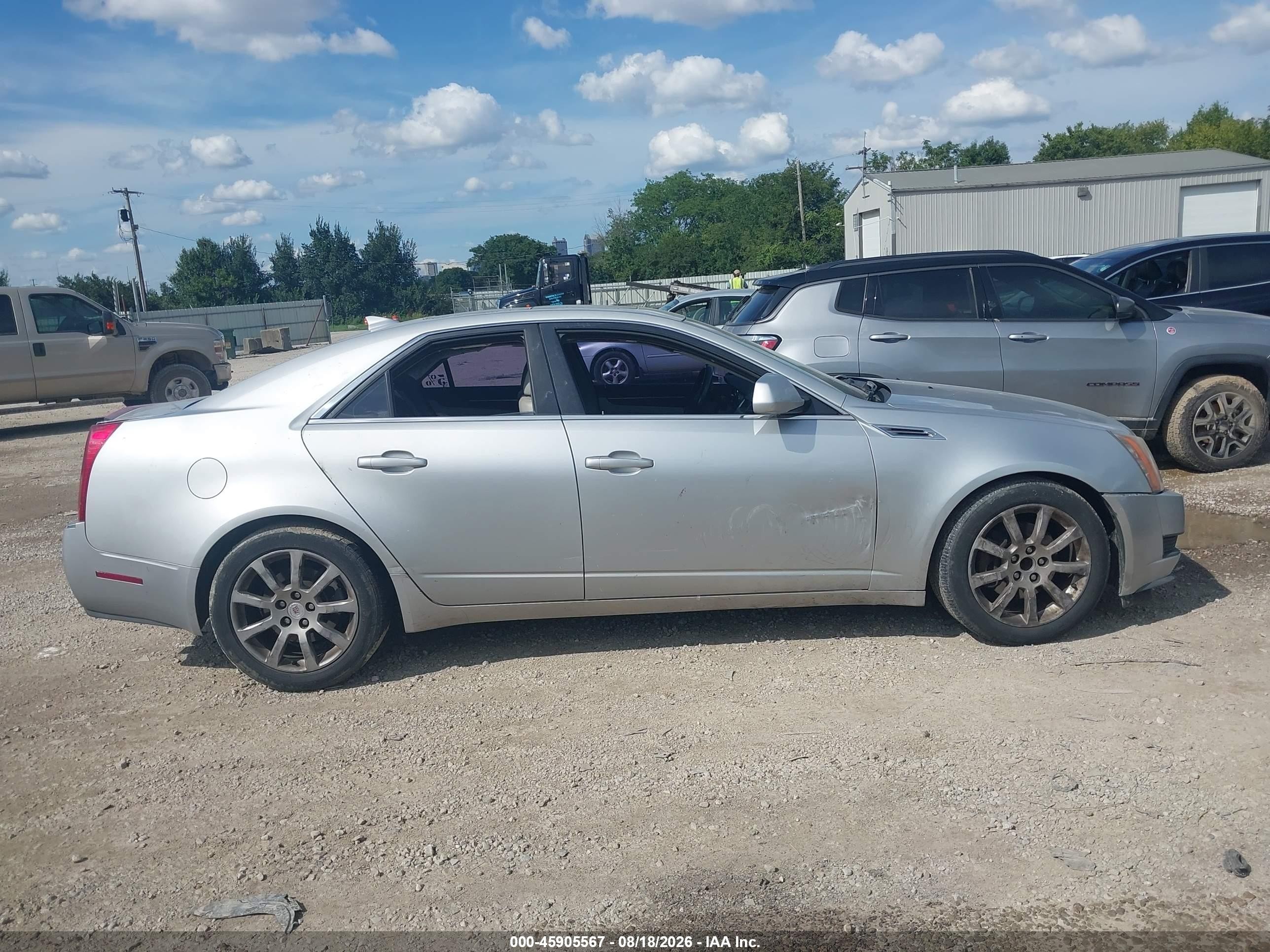 2009 Cadillac Cts Rwd W/1sa Silver vin: 1G6DF577290160543