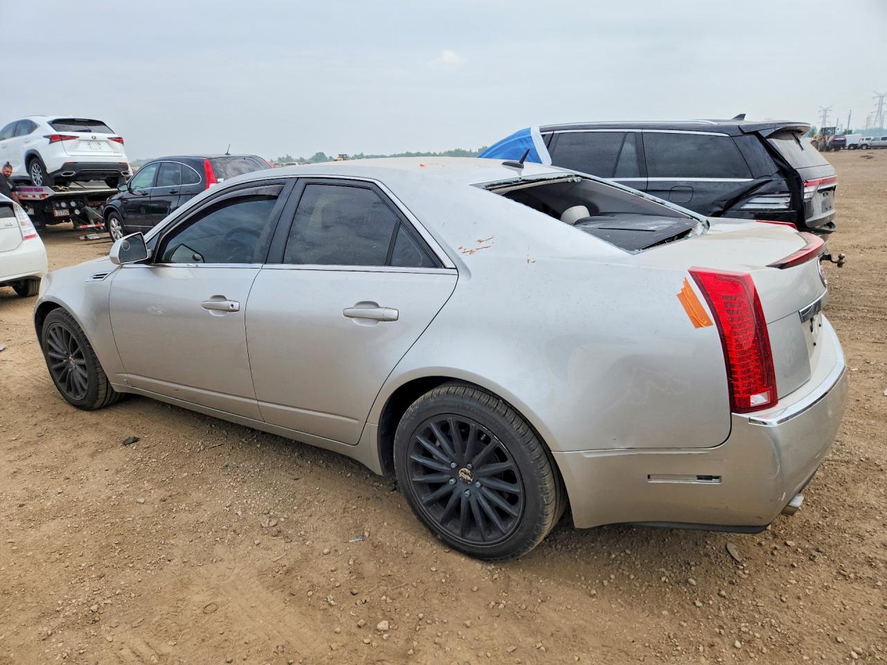 2008 Cadillac Cts Silver vin: 1G6DF577380139487