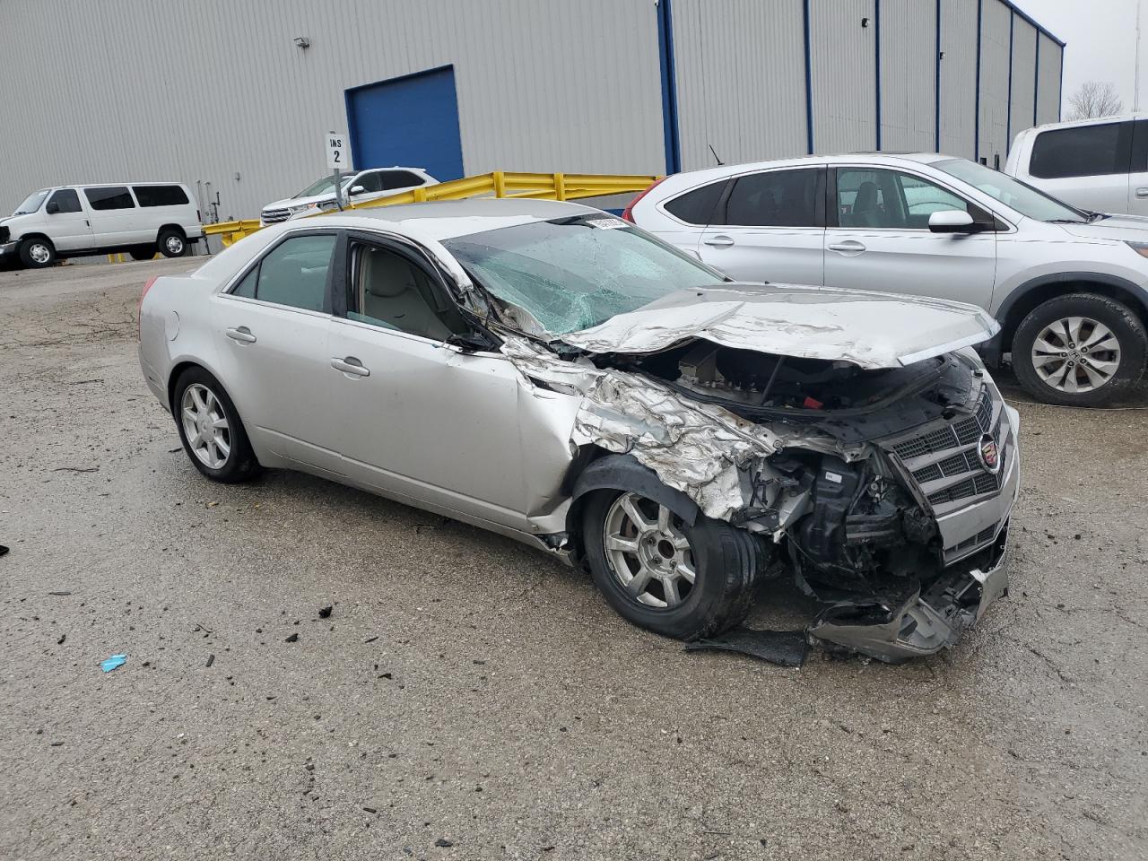 2008 Cadillac Cts Silver vin: 1G6DF577380140350