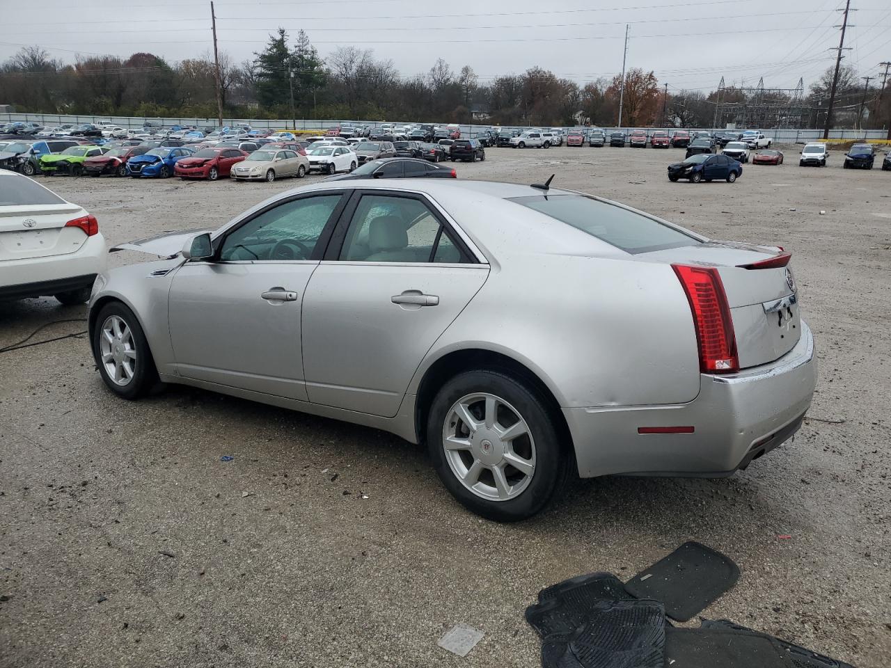 2008 Cadillac Cts Silver vin: 1G6DF577380140350