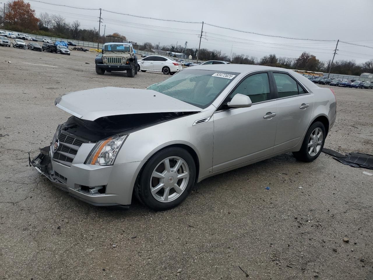2008 Cadillac Cts Silver vin: 1G6DF577380140350