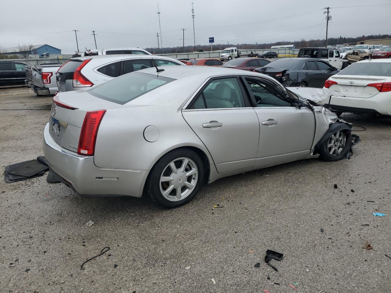 2008 Cadillac Cts Silver vin: 1G6DF577380140350