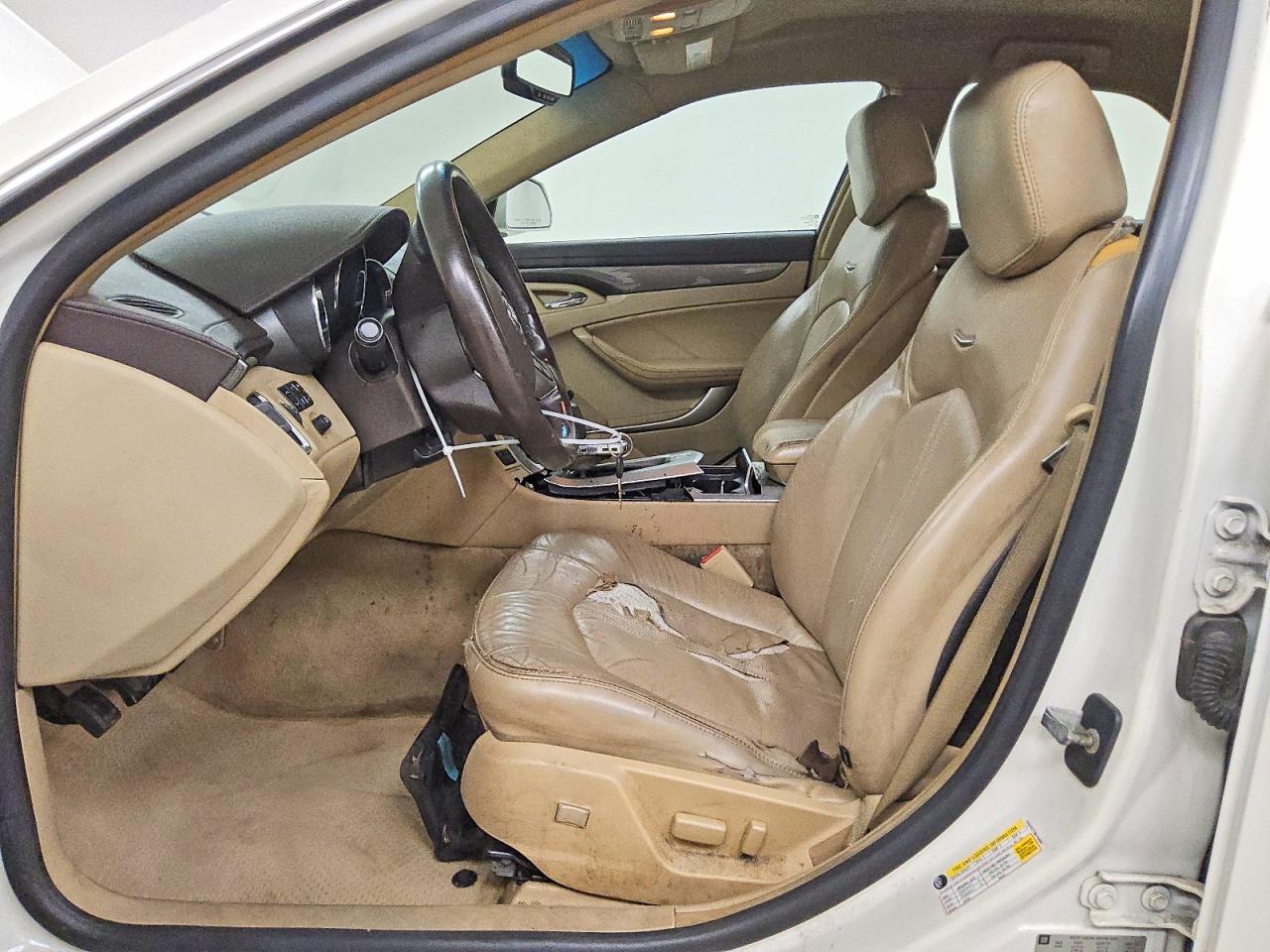 2008 Cadillac Cts White vin: 1G6DF577380194991