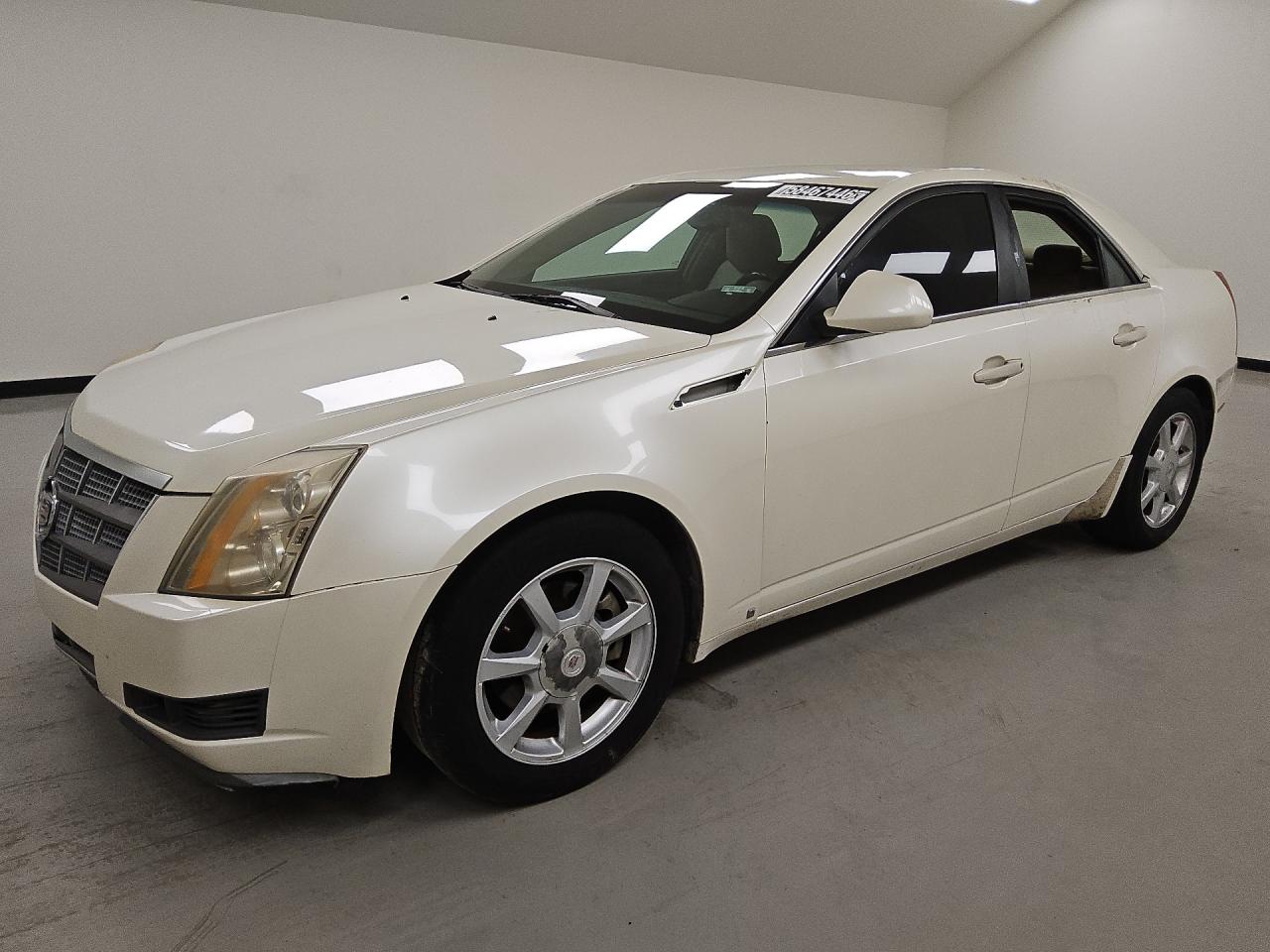 2008 Cadillac Cts White vin: 1G6DF577380194991 Damage: Left Rear Window, Broken, Replacement Required