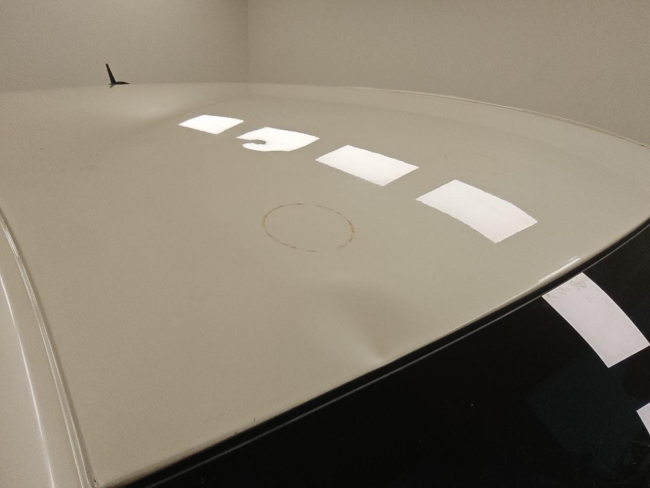 2008 Cadillac Cts White vin: 1G6DF577380194991 Damage: Roof, Rust, 4 To 5 Inches