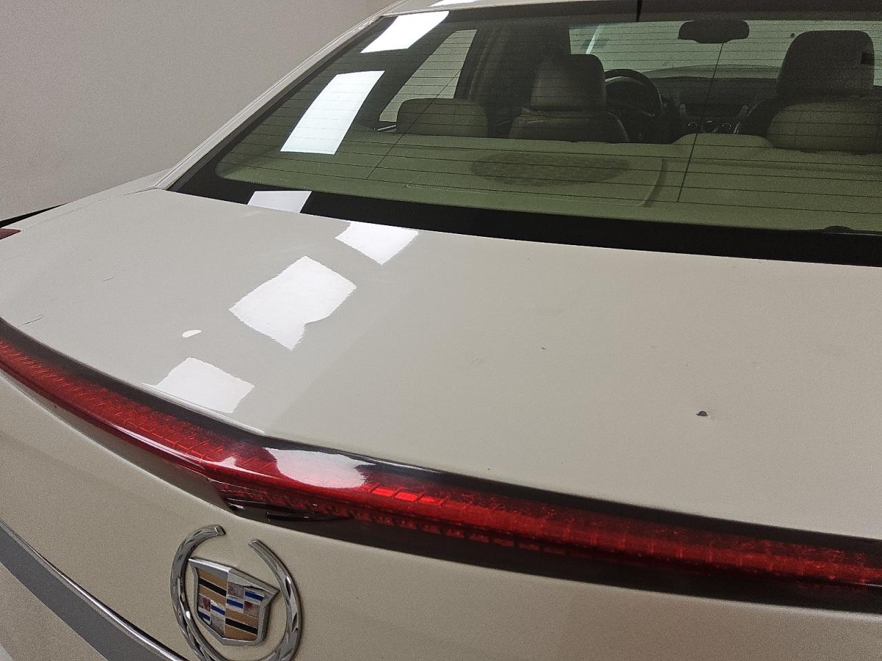 2008 Cadillac Cts White vin: 1G6DF577380194991 Damage: Deck Lid, Multiple Dents/Paint Damage, 3