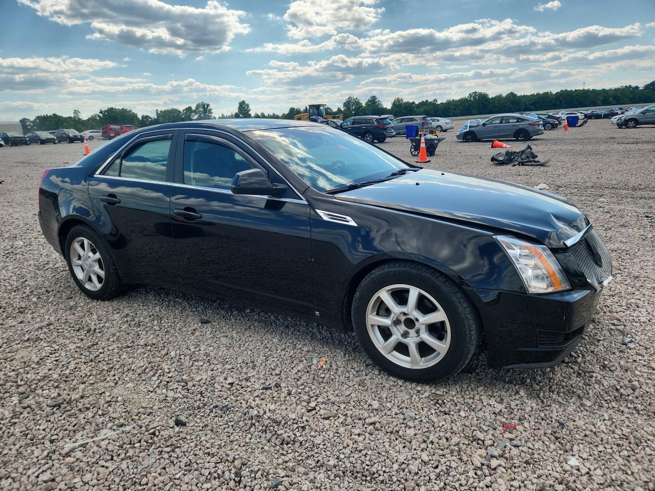 2009 Cadillac Cts Black vin: 1G6DF577390126577