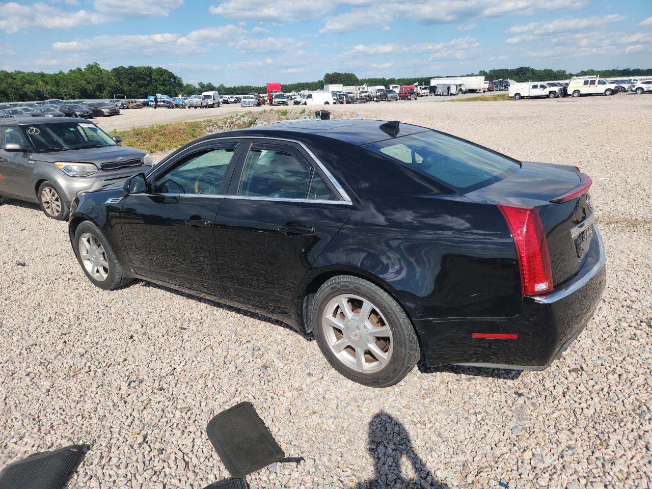 2009 Cadillac Cts Black vin: 1G6DF577390126577
