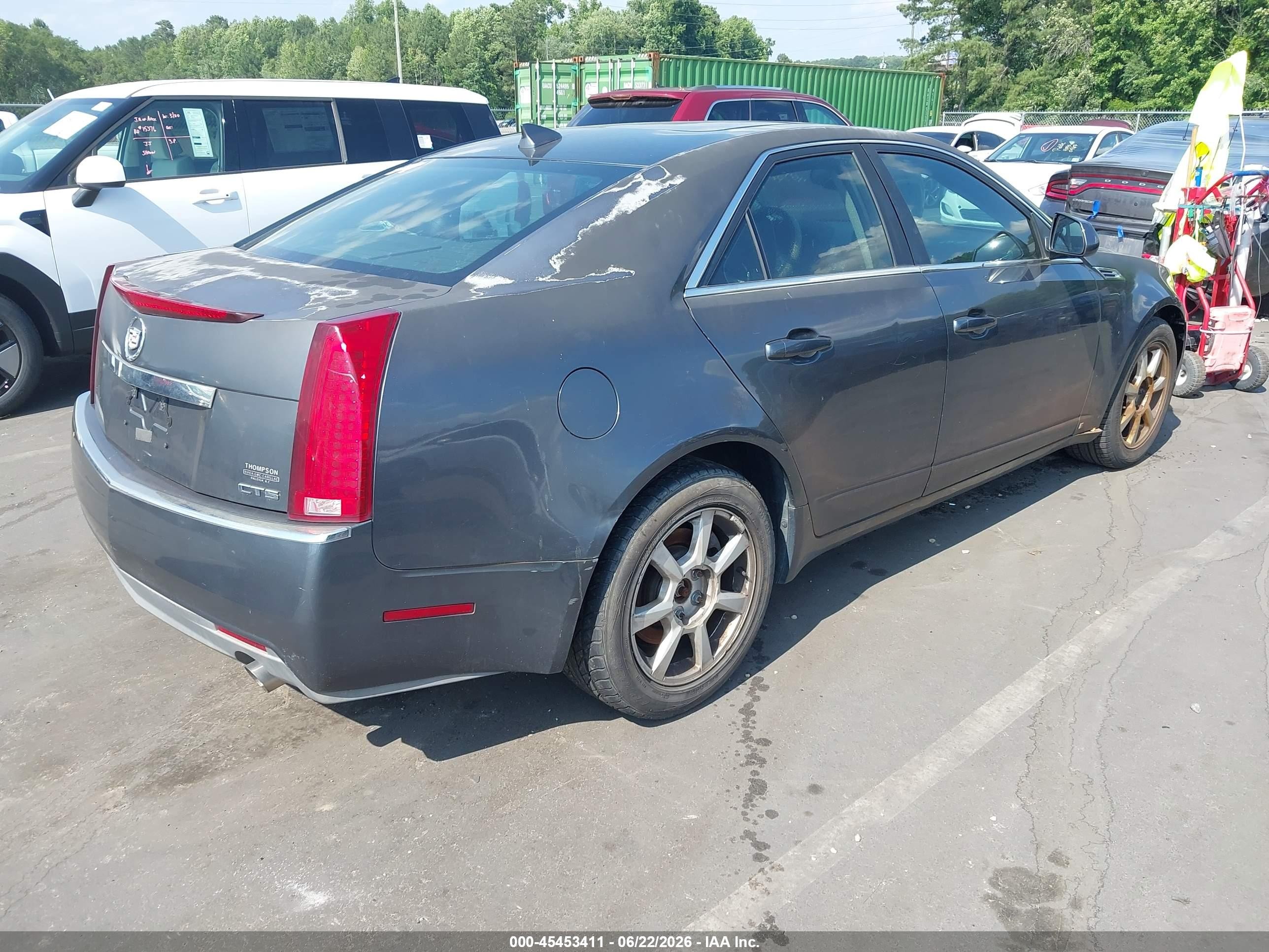 2009 Cadillac Cts Rwd W/1sa Gray vin: 1G6DF577390160647