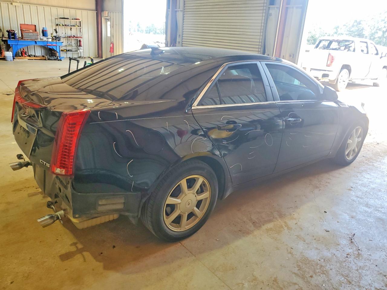 2009 Cadillac Cts Black vin: 1G6DF577390165606
