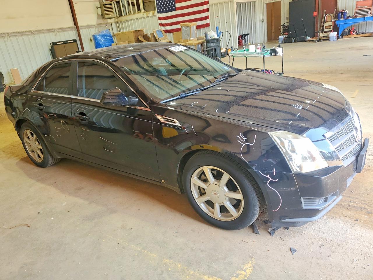 2009 Cadillac Cts Black vin: 1G6DF577390165606