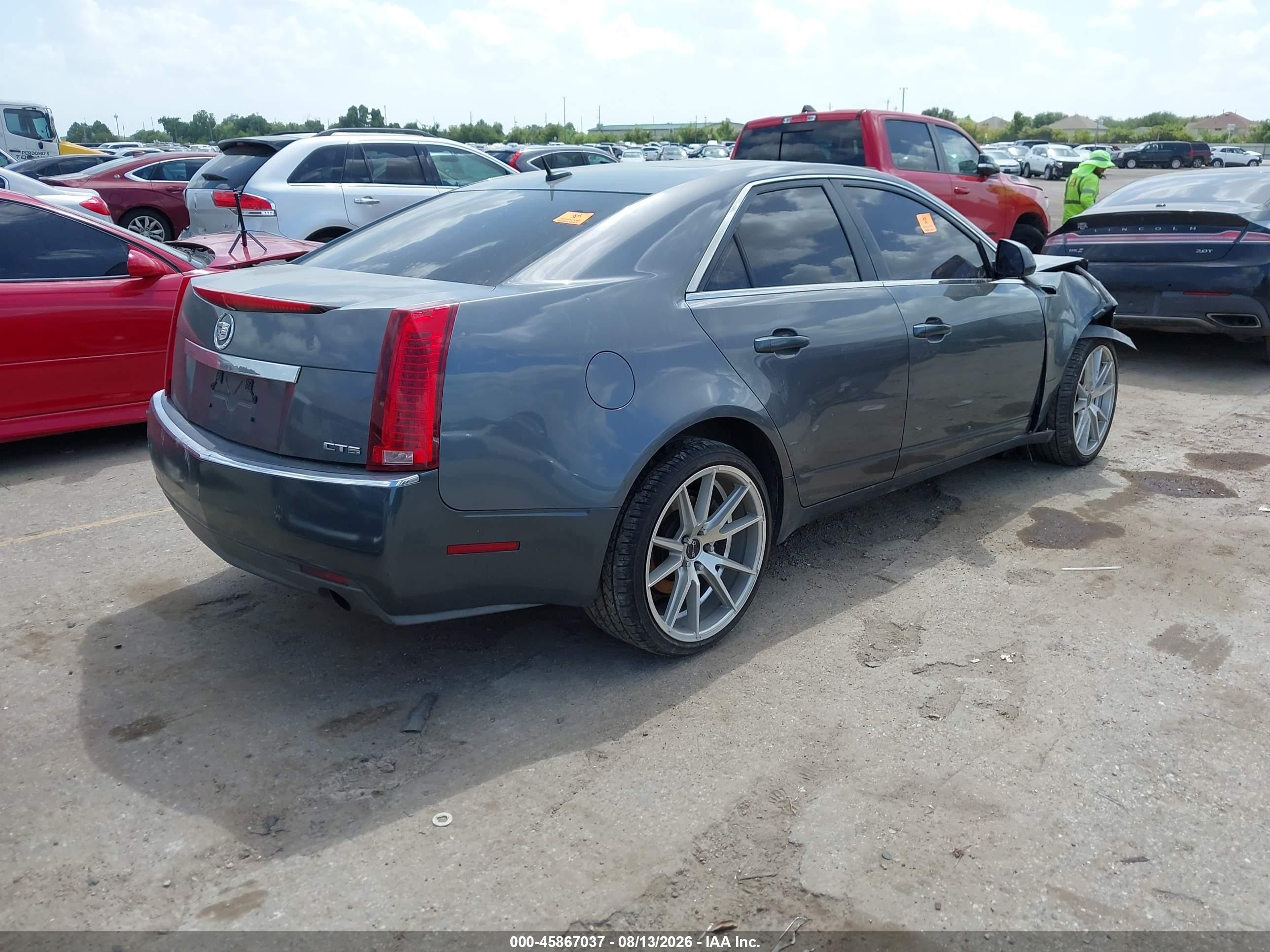 2008 Cadillac Cts Rwd W/1sa Gray vin: 1G6DF577480172045