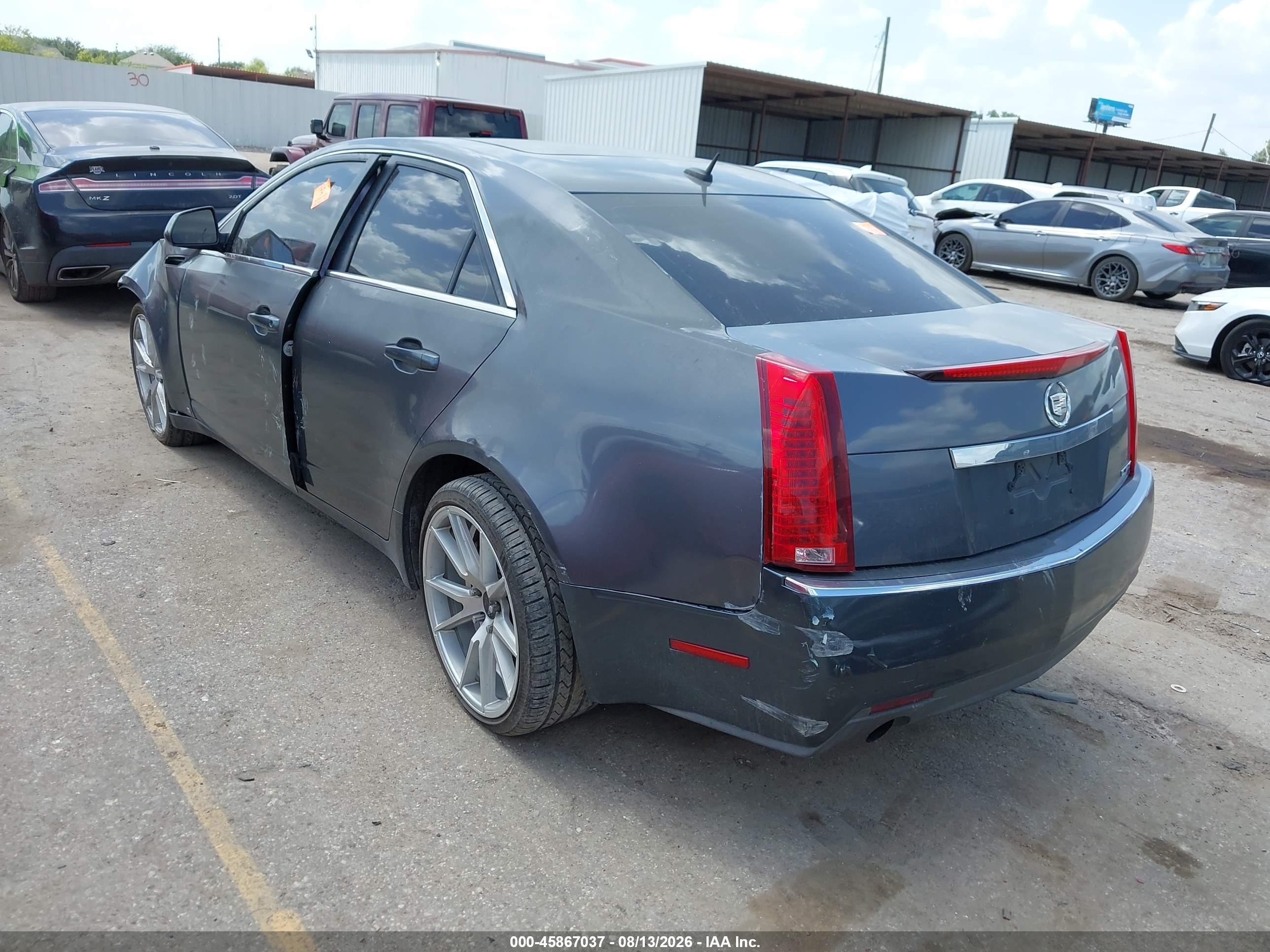 2008 Cadillac Cts Rwd W/1sa Gray vin: 1G6DF577480172045