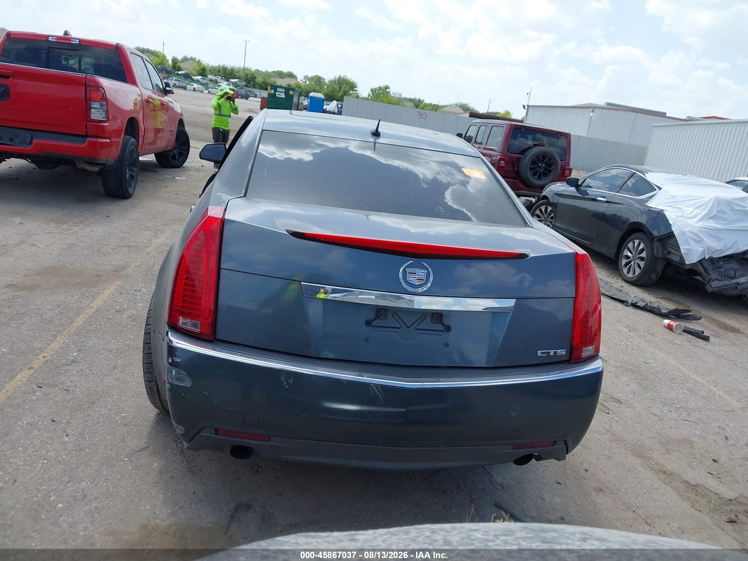 2008 Cadillac Cts Rwd W/1sa Gray vin: 1G6DF577480172045