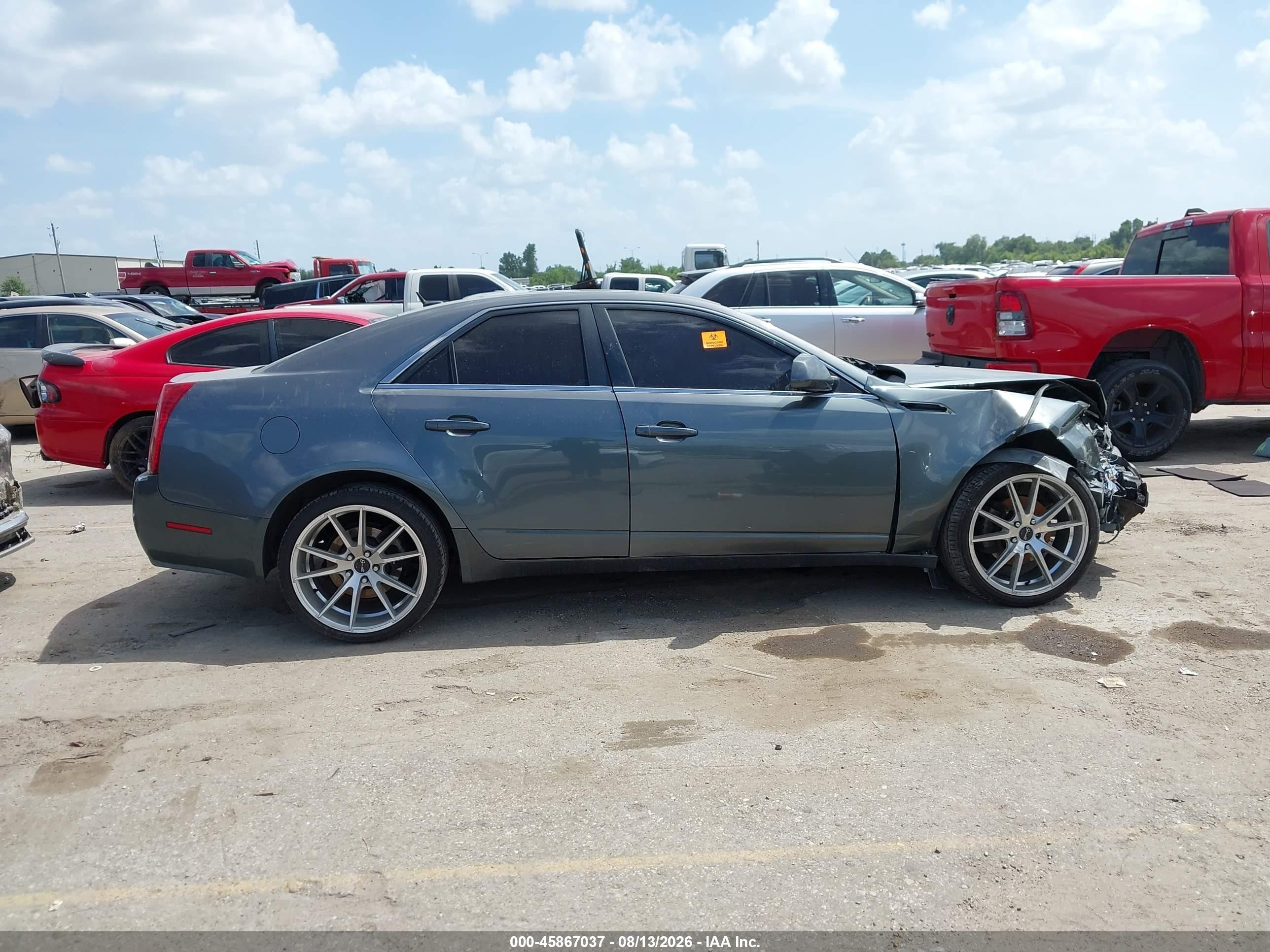 2008 Cadillac Cts Rwd W/1sa Gray vin: 1G6DF577480172045