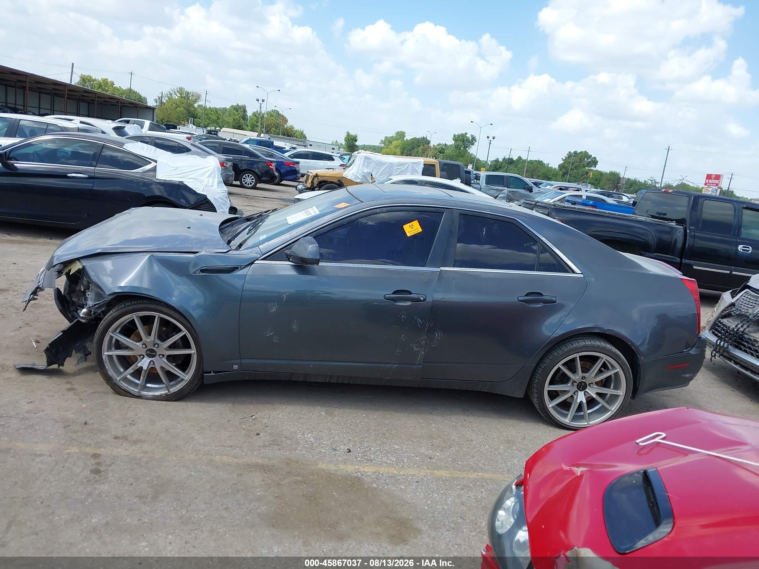 2008 Cadillac Cts Rwd W/1sa Gray vin: 1G6DF577480172045