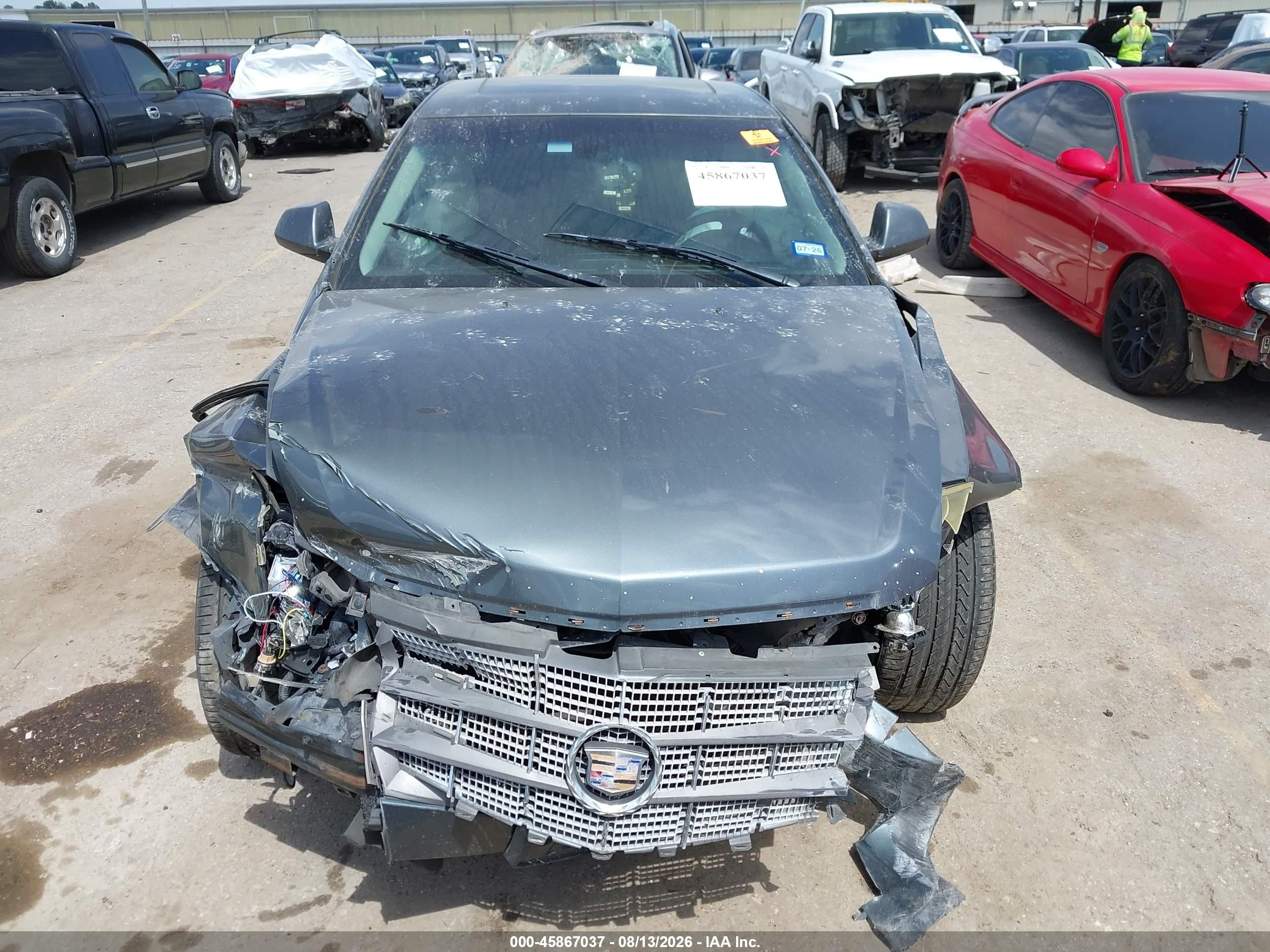 2008 Cadillac Cts Rwd W/1sa Gray vin: 1G6DF577480172045