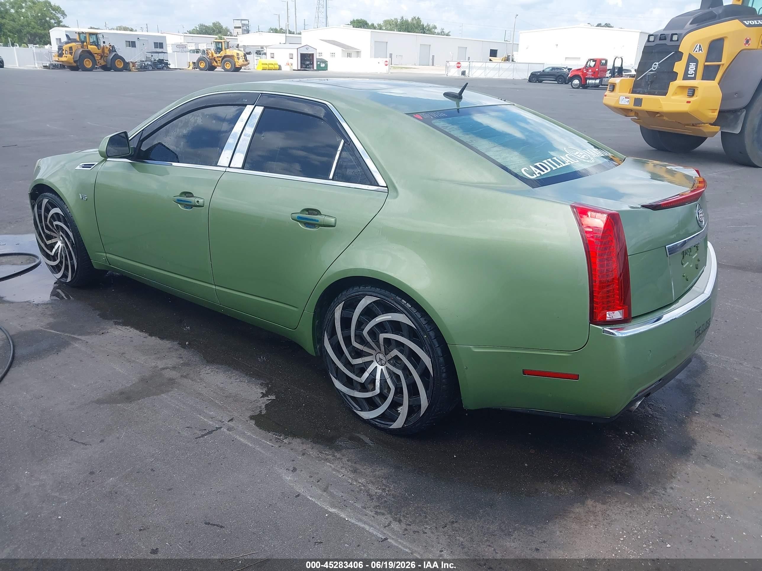 2008 Cadillac Cts Standard Green vin: 1G6DF577480215556