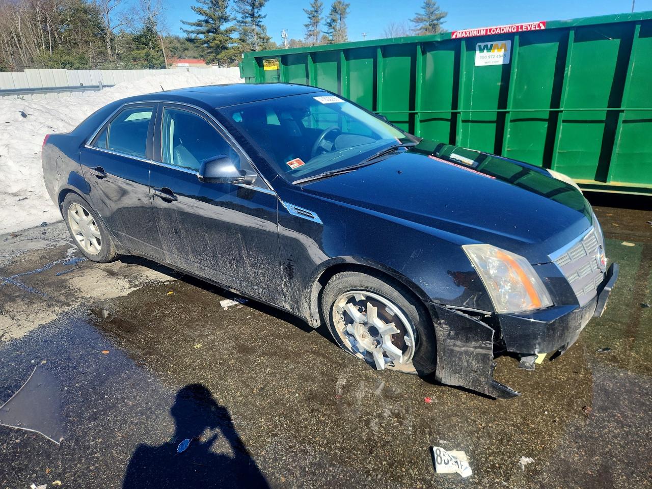 2008 Cadillac Cts Black vin: 1G6DF577480216352