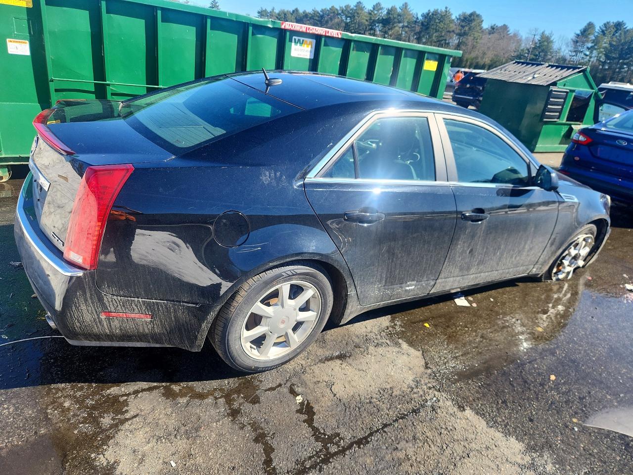 2008 Cadillac Cts Black vin: 1G6DF577480216352