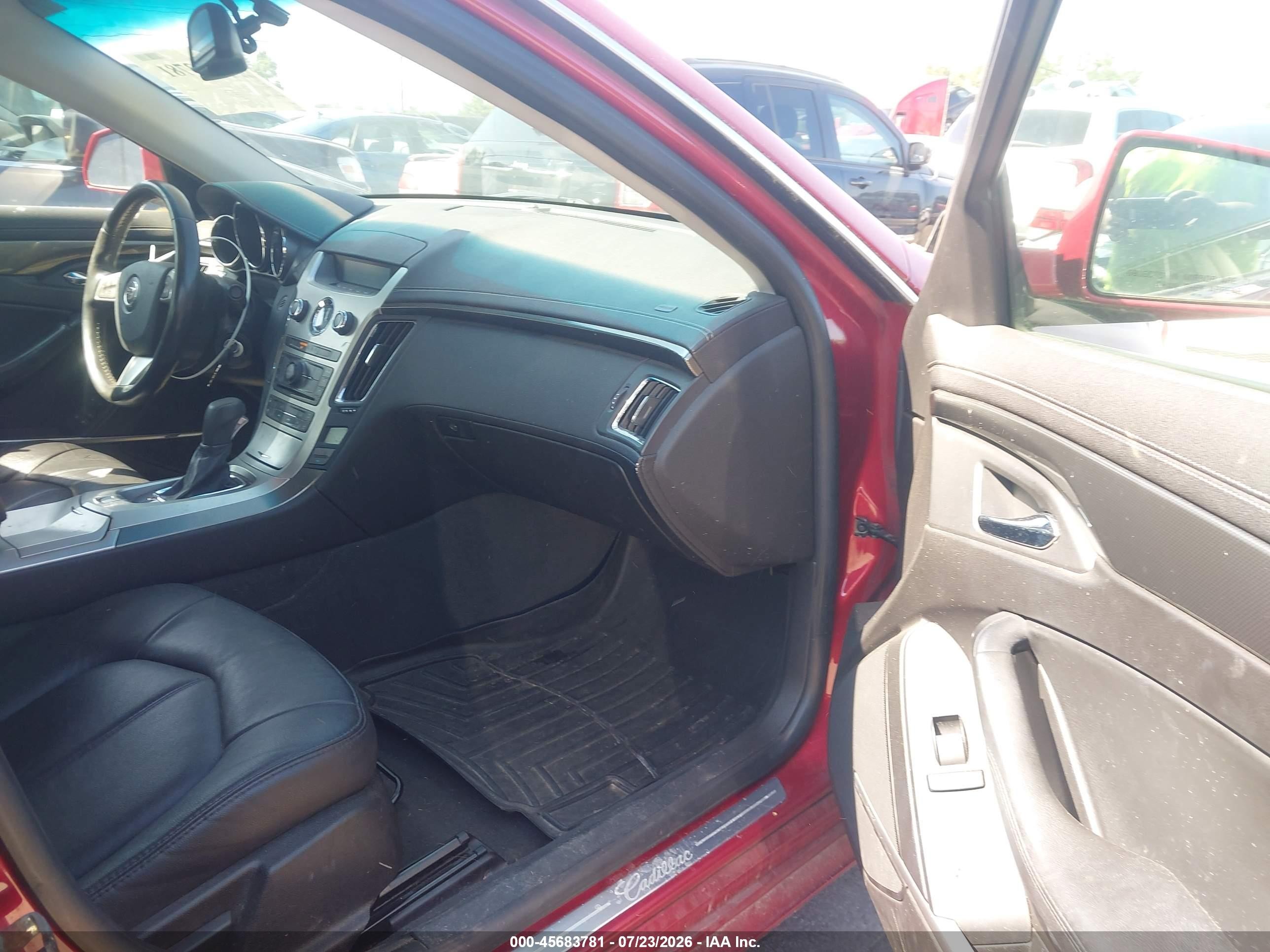 2009 Cadillac Cts Rwd W/1sa Red vin: 1G6DF577490101476