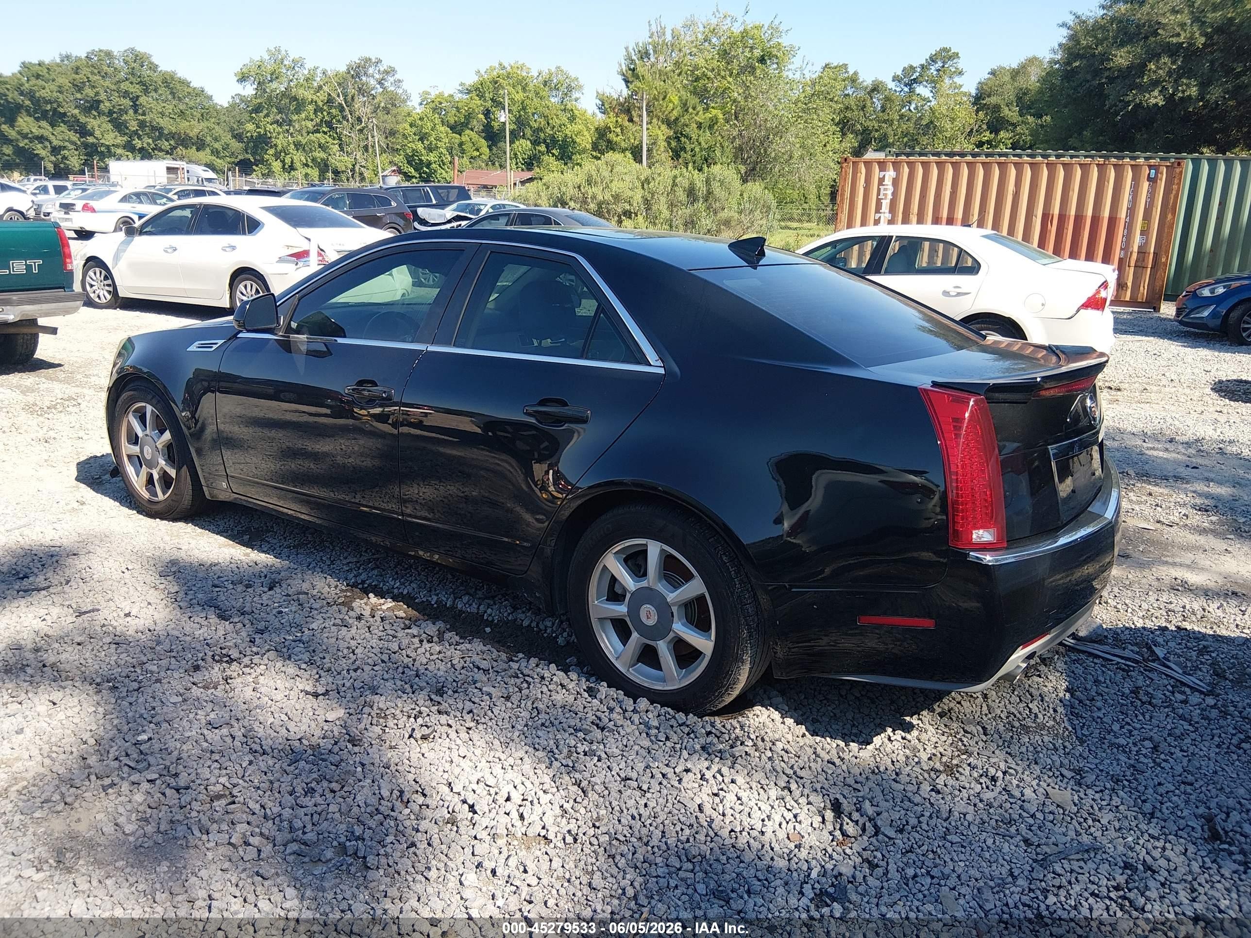 2009 Cadillac Cts Standard Black vin: 1G6DF577490143680