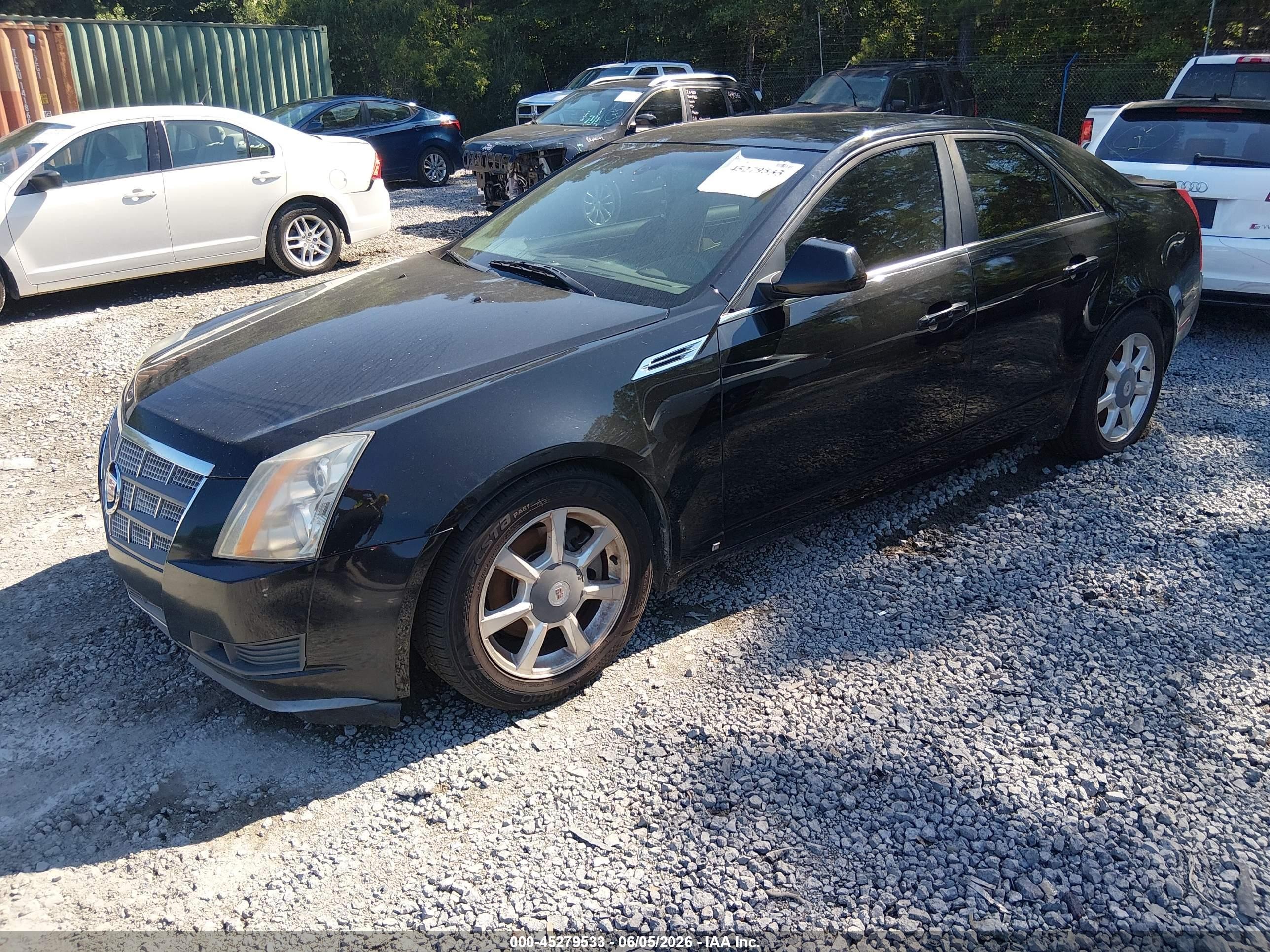 2009 Cadillac Cts Standard Black vin: 1G6DF577490143680