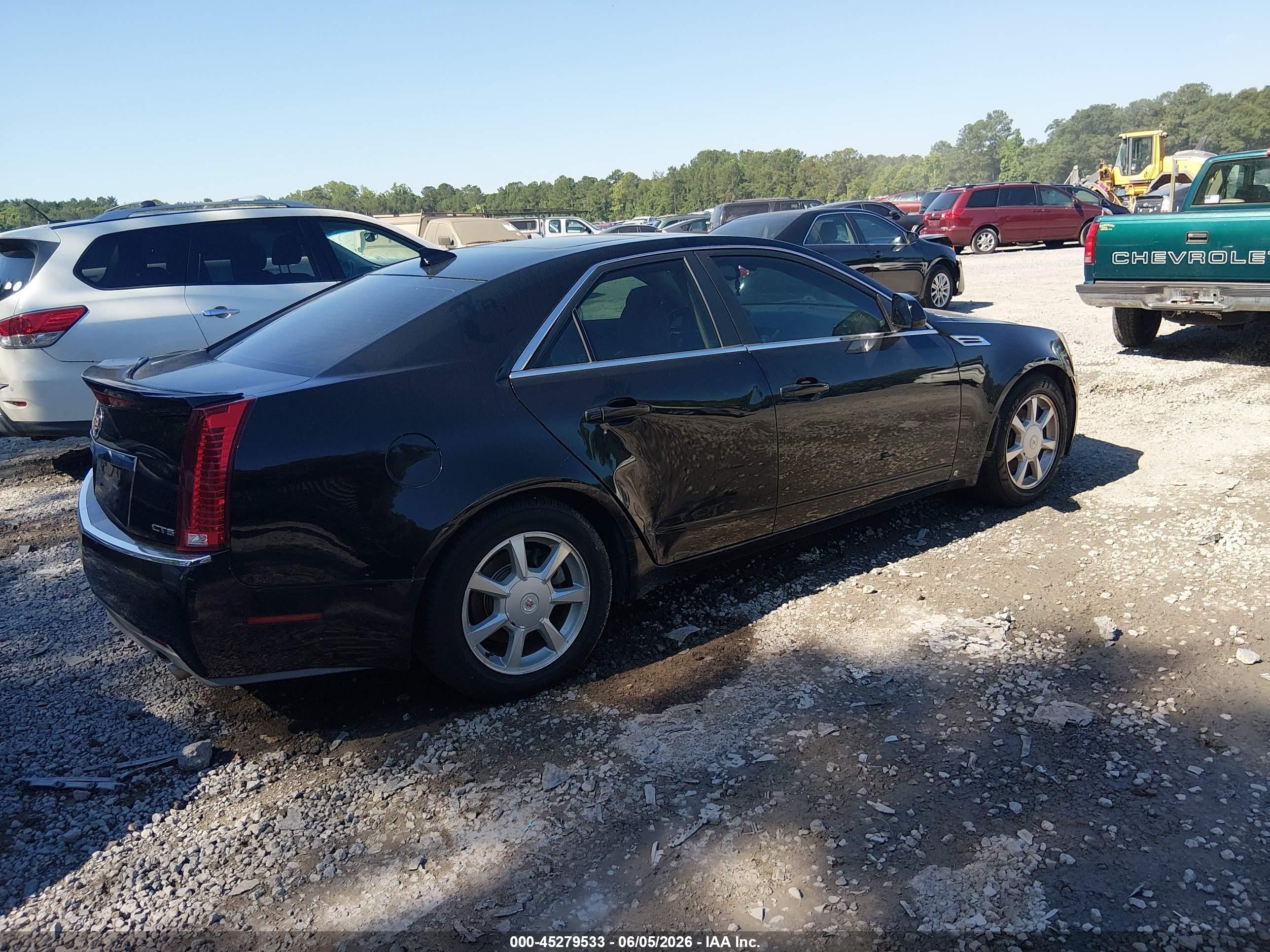 2009 Cadillac Cts Standard Black vin: 1G6DF577490143680